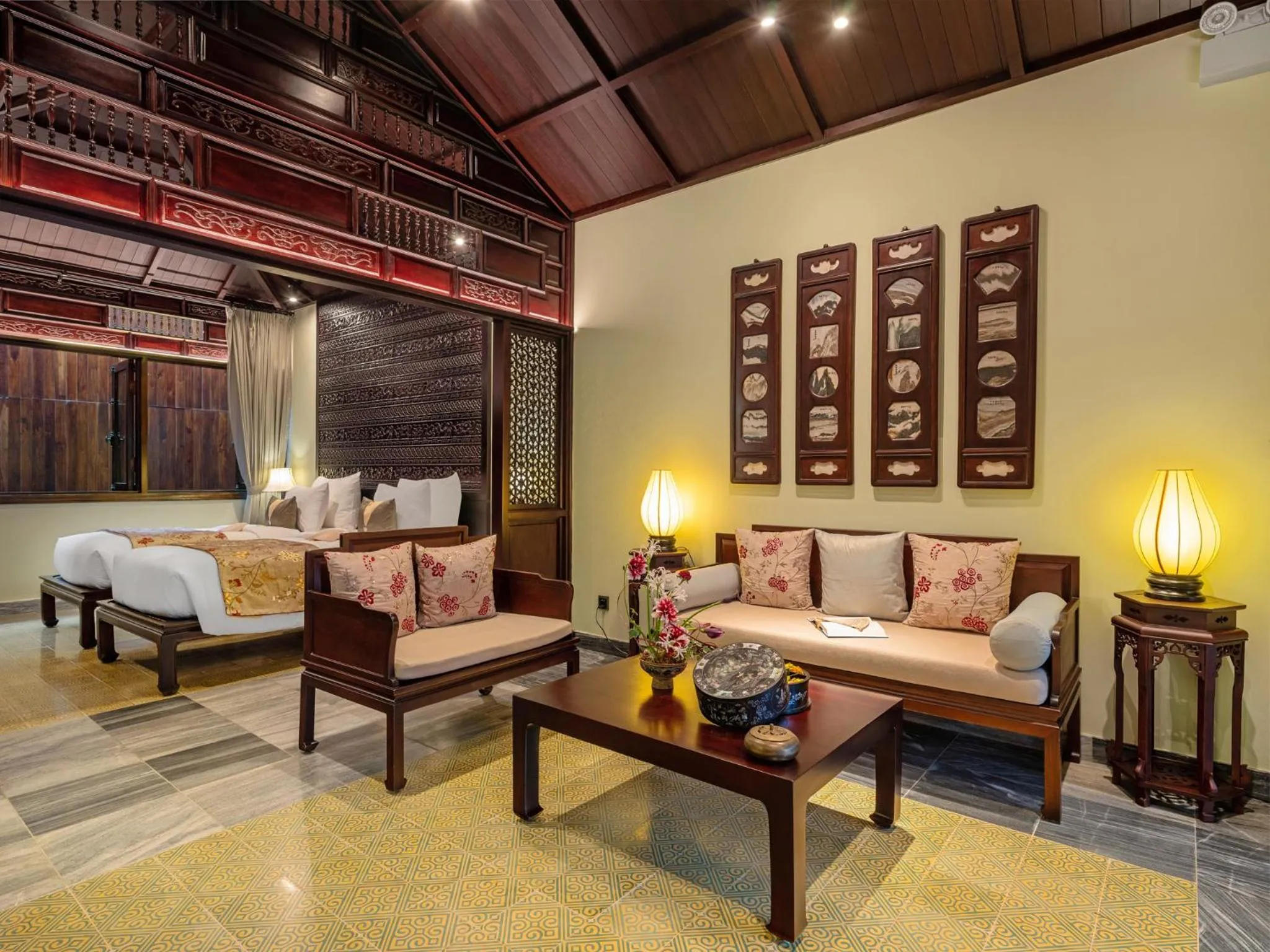 Bed in Ancient Huế Garden Houses