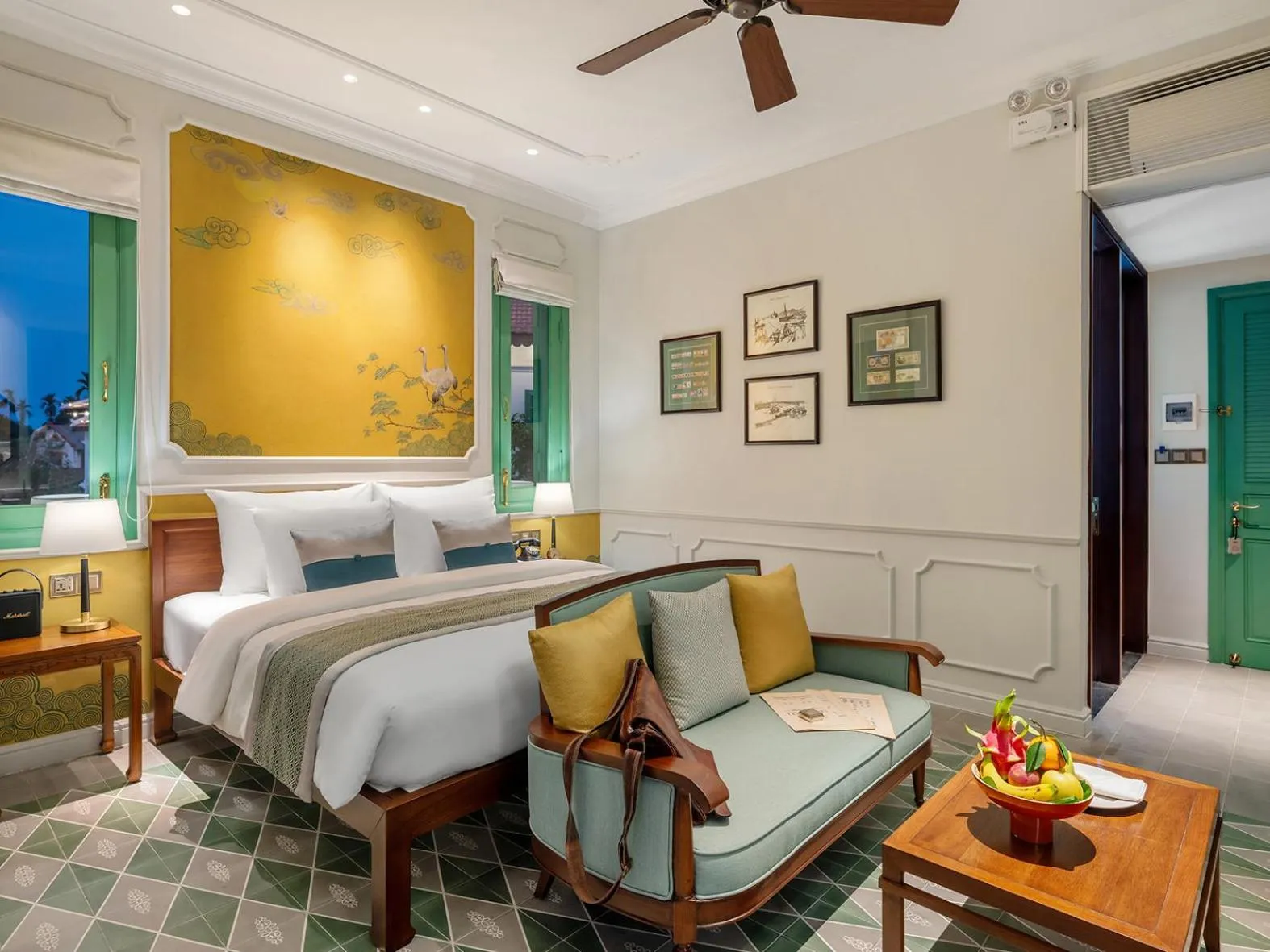 Photo of the whole room, Bed in Ancient Huế Garden Houses