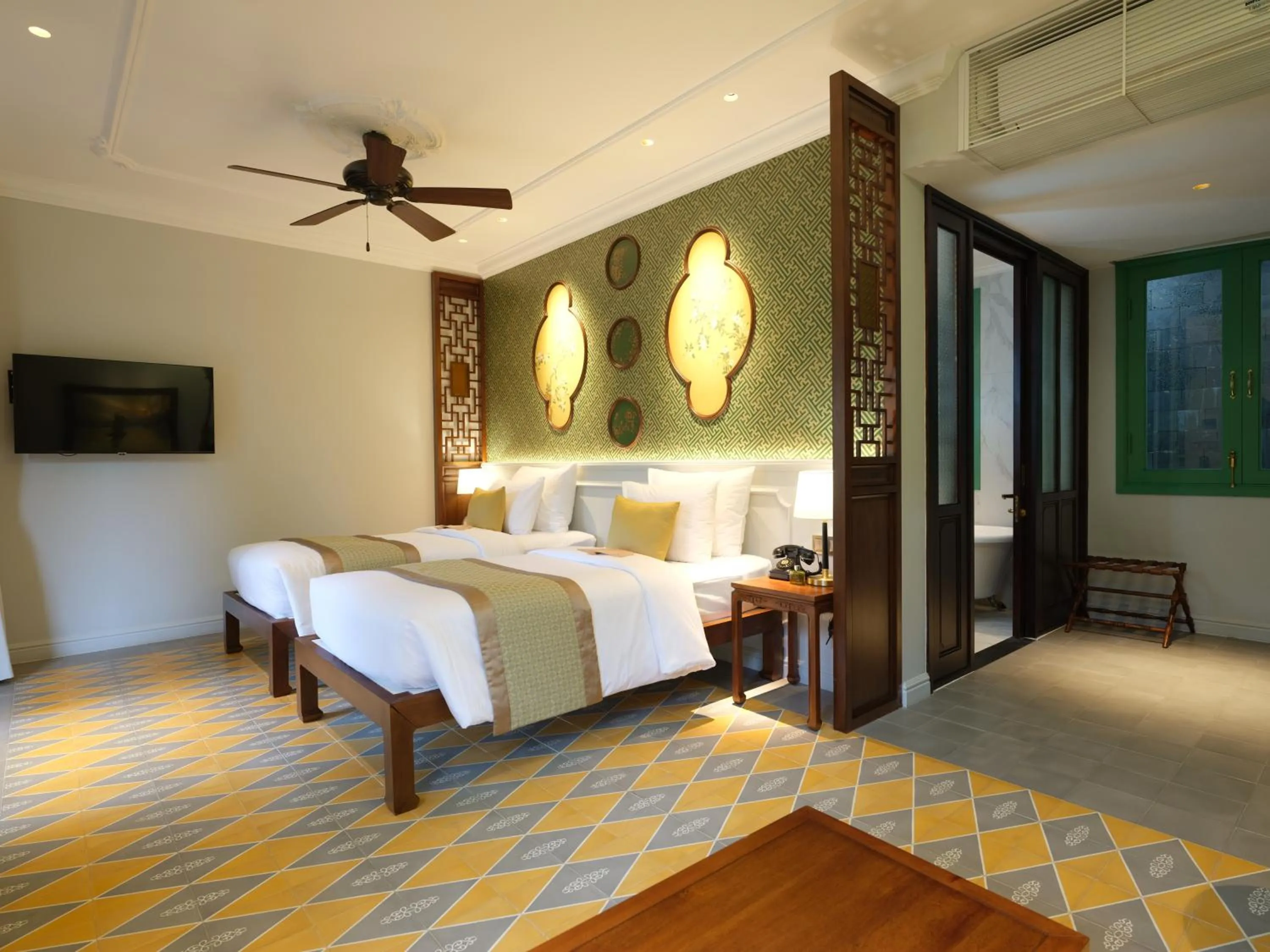 Bedroom, Bed in Ancient Huế Garden Houses