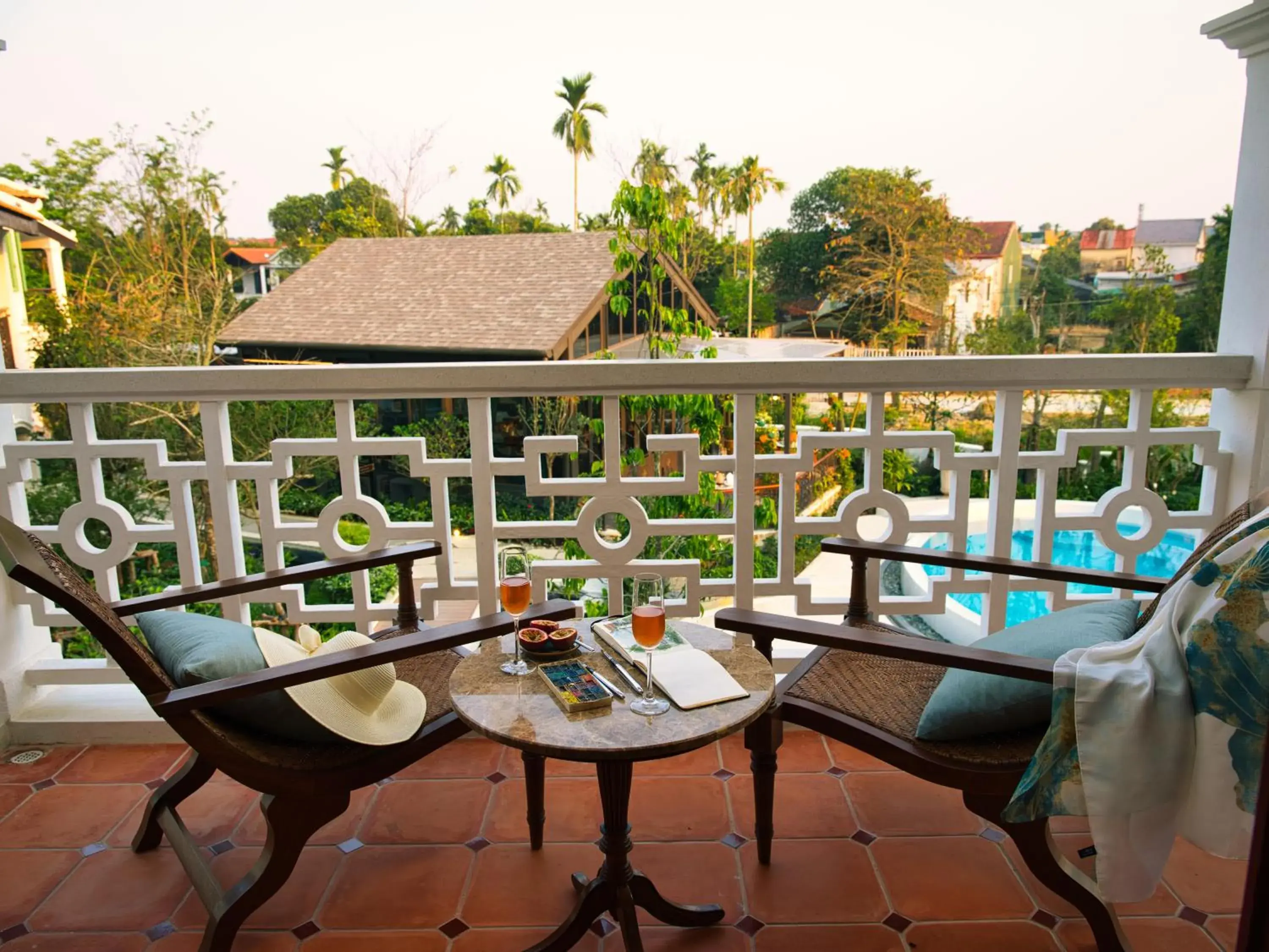 Queen Suite with Pool View in Ancient Huế Garden Houses Queen Suite with Pool View in Ancient Huế Garden Houses
