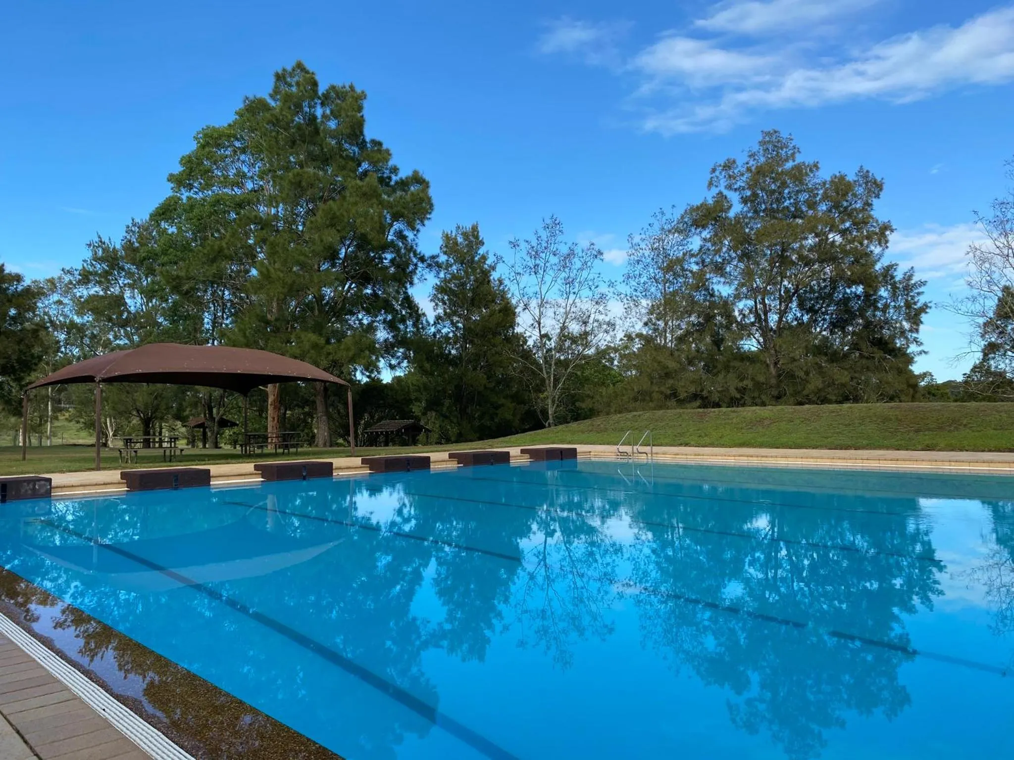 Swimming pool in The Barracks, Tocal