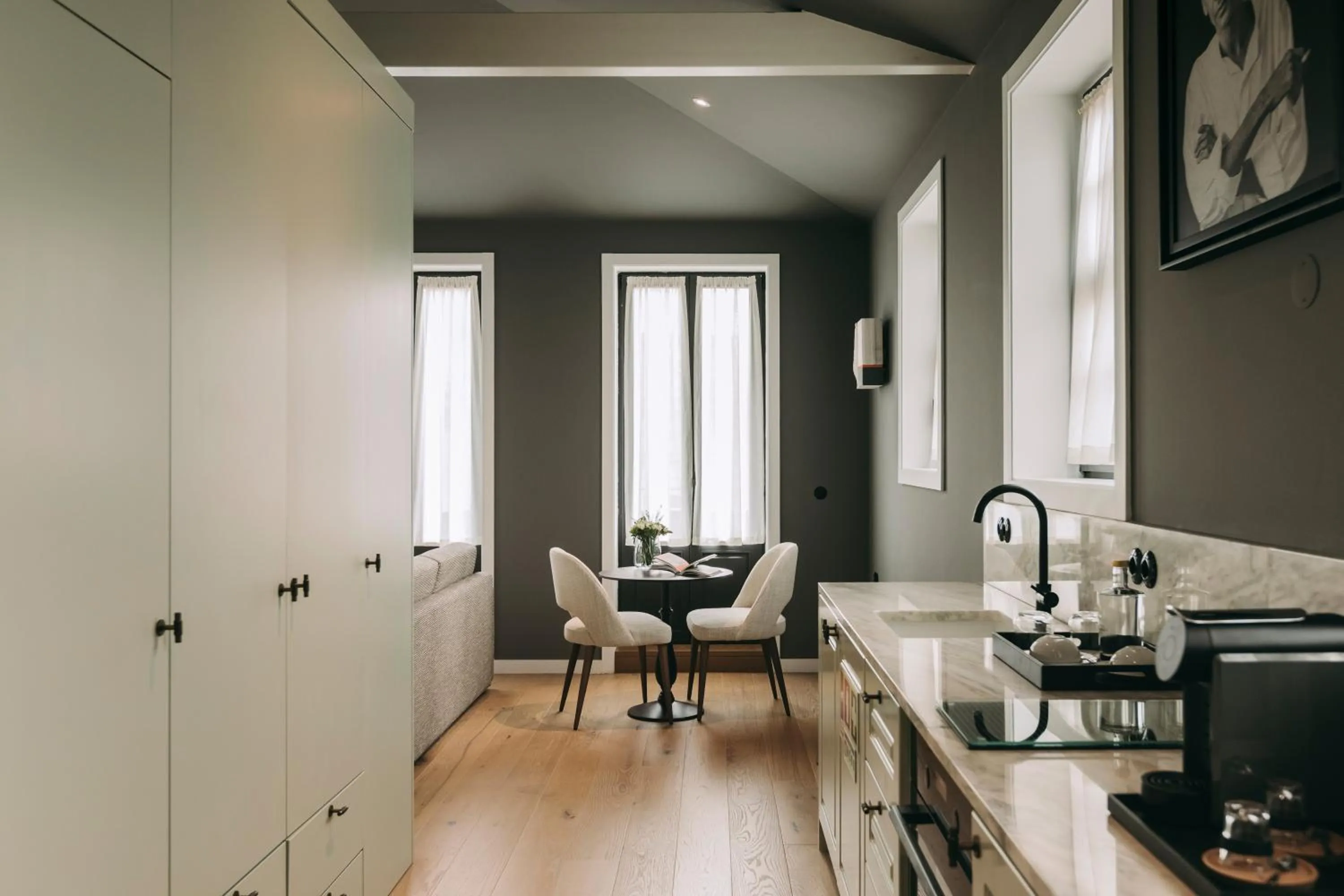 Seating area in Torel Palace Porto