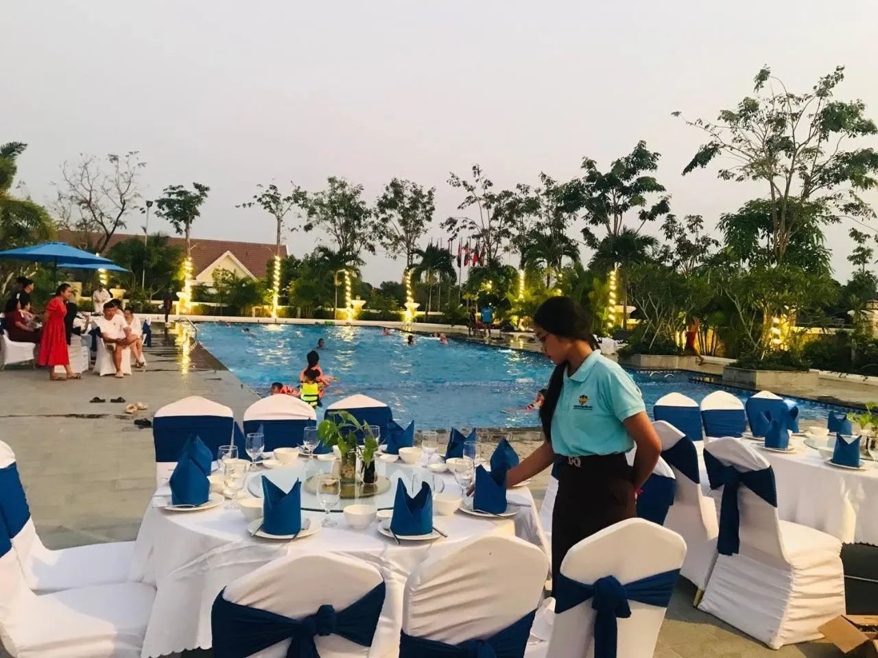 Pool view in Sangkahak Mith Hotel