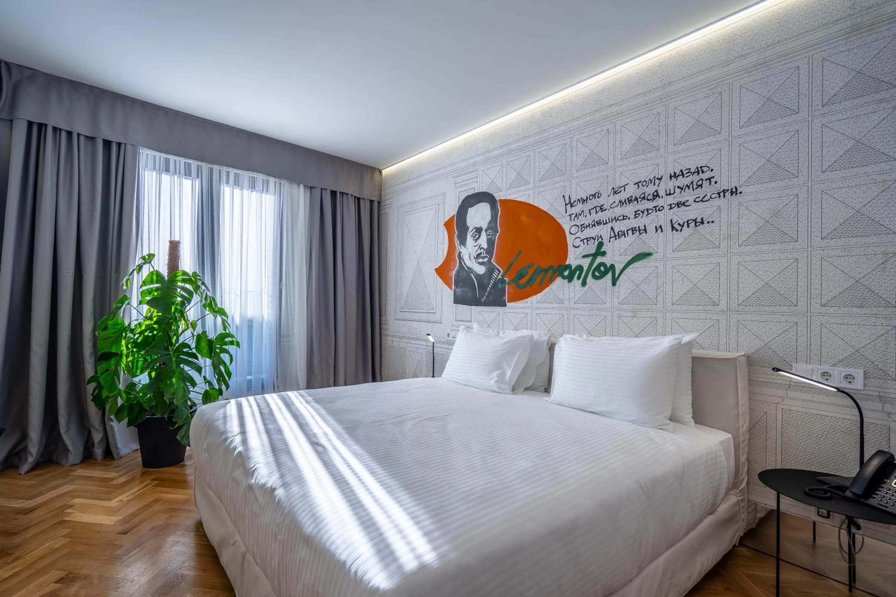 Bed in Platforma Design Hotel
