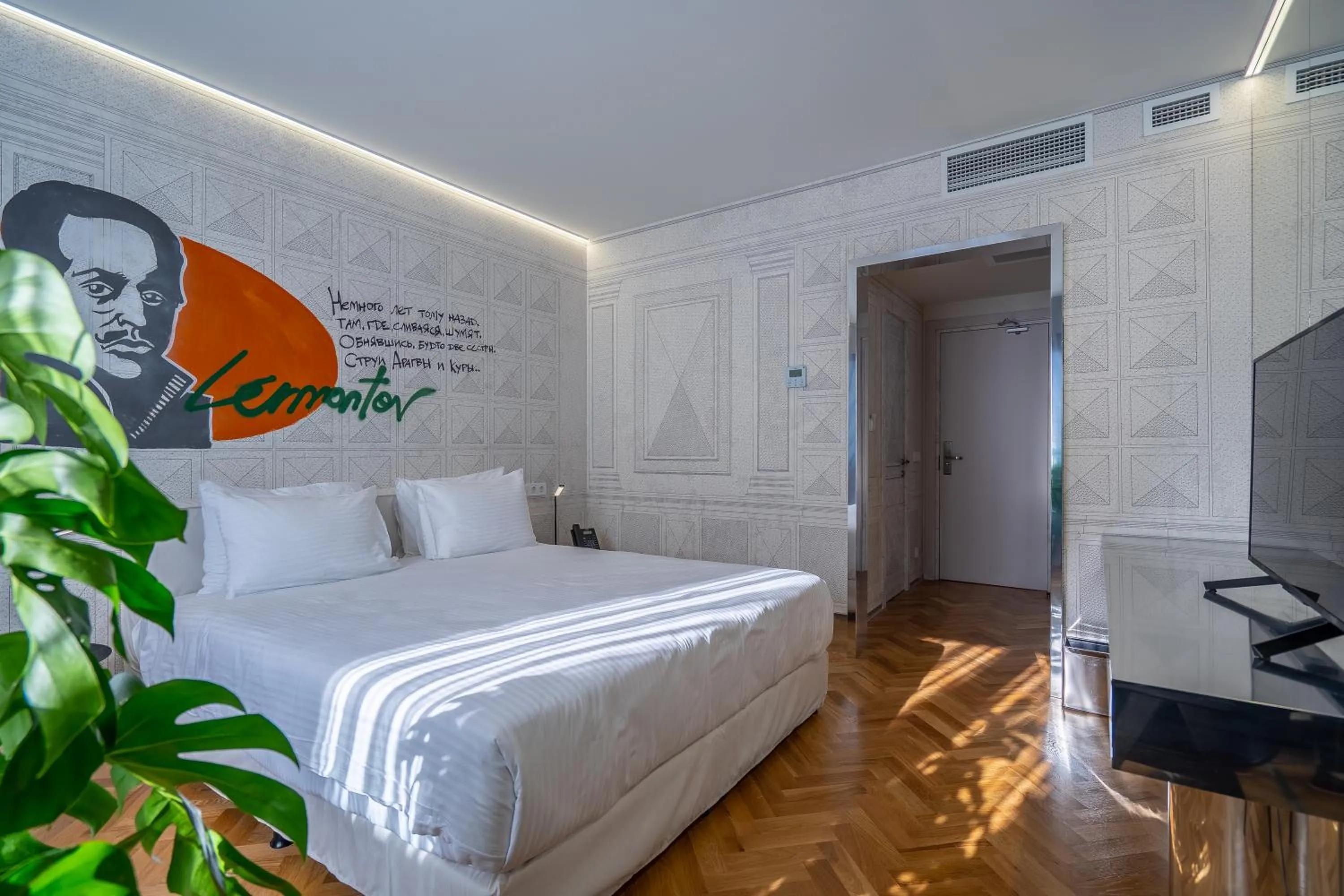 Bed in Platforma Design Hotel