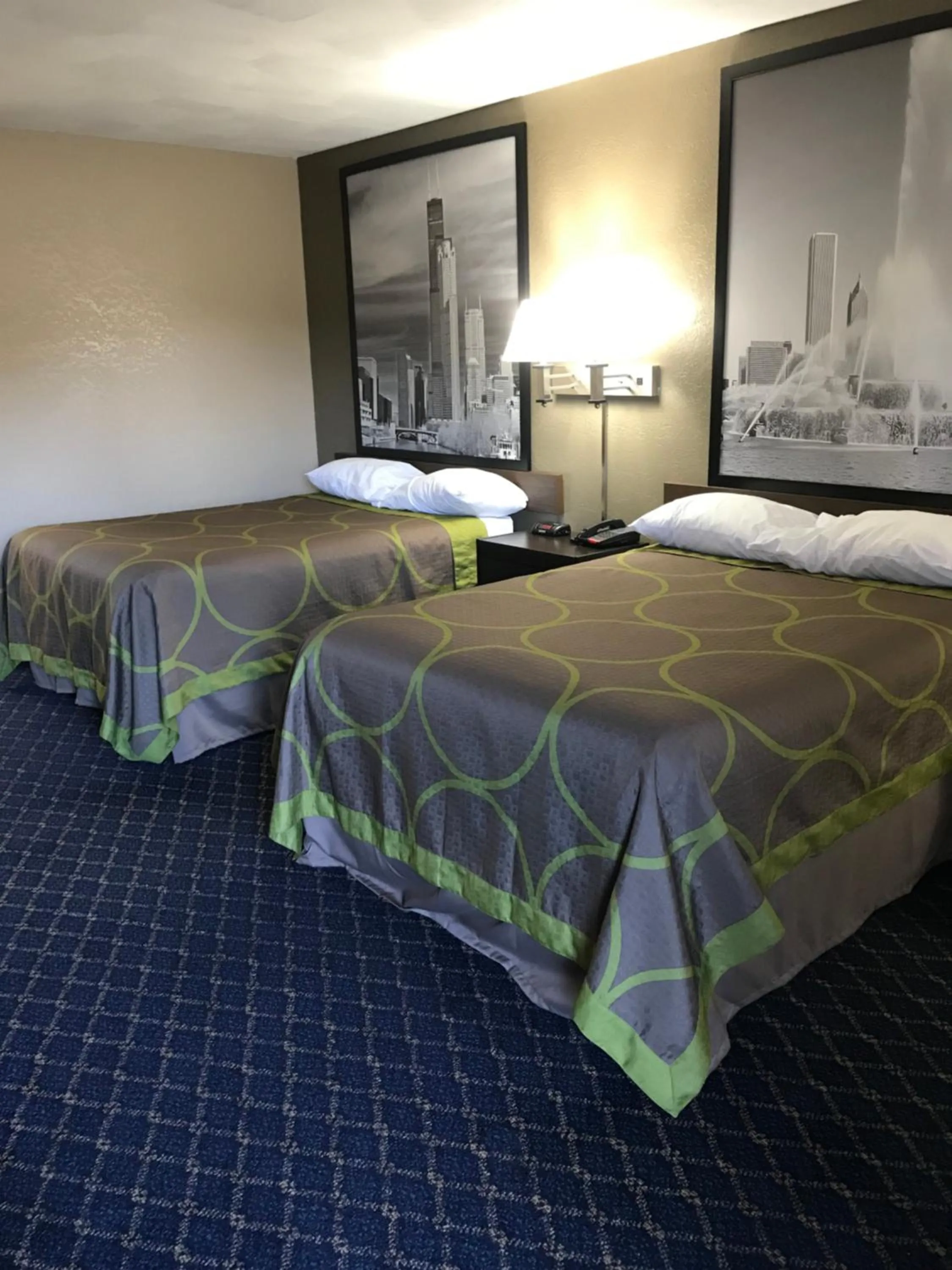 Bed in Super 8 by Wyndham Taylorville IL