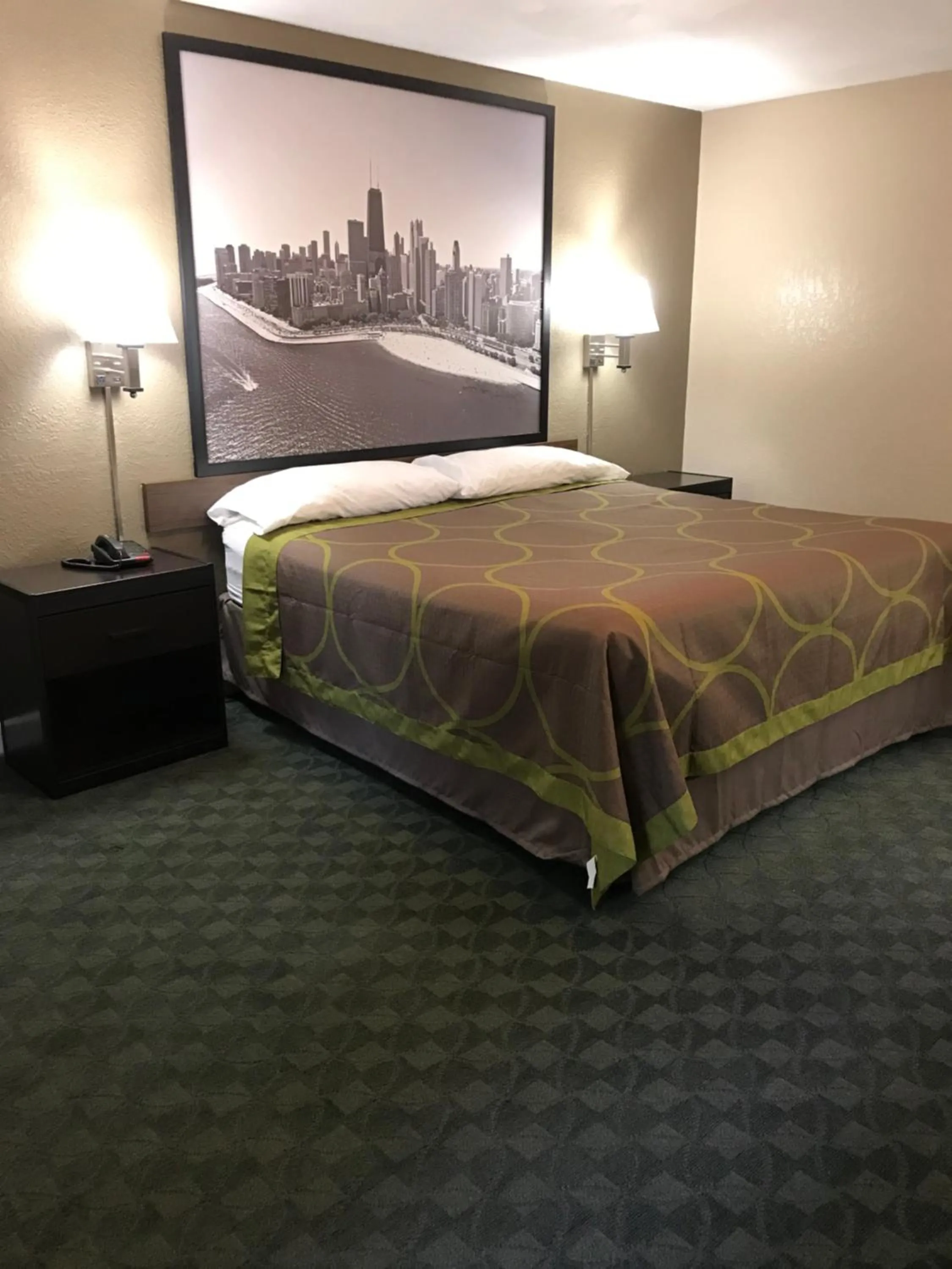 Bed in Super 8 by Wyndham Taylorville IL