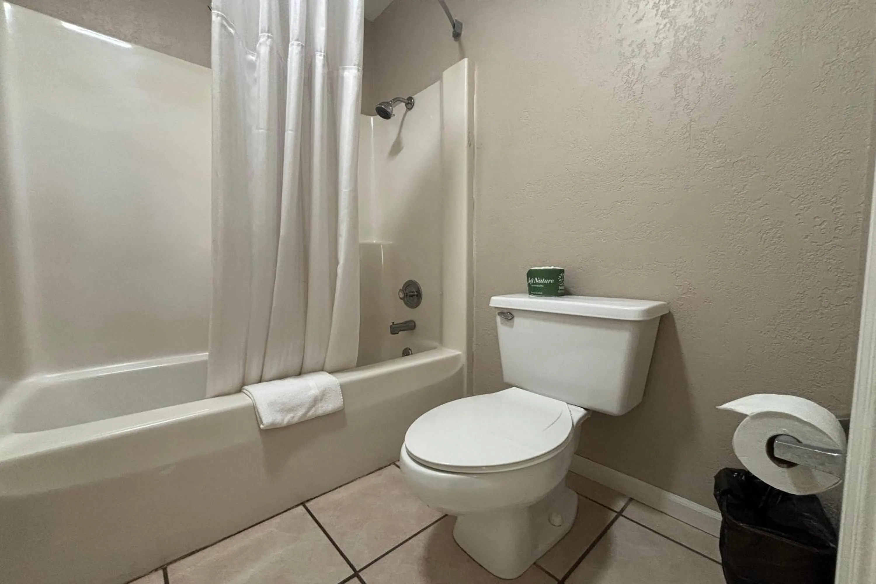 Bathroom in Super 8 by Wyndham Taylorville IL