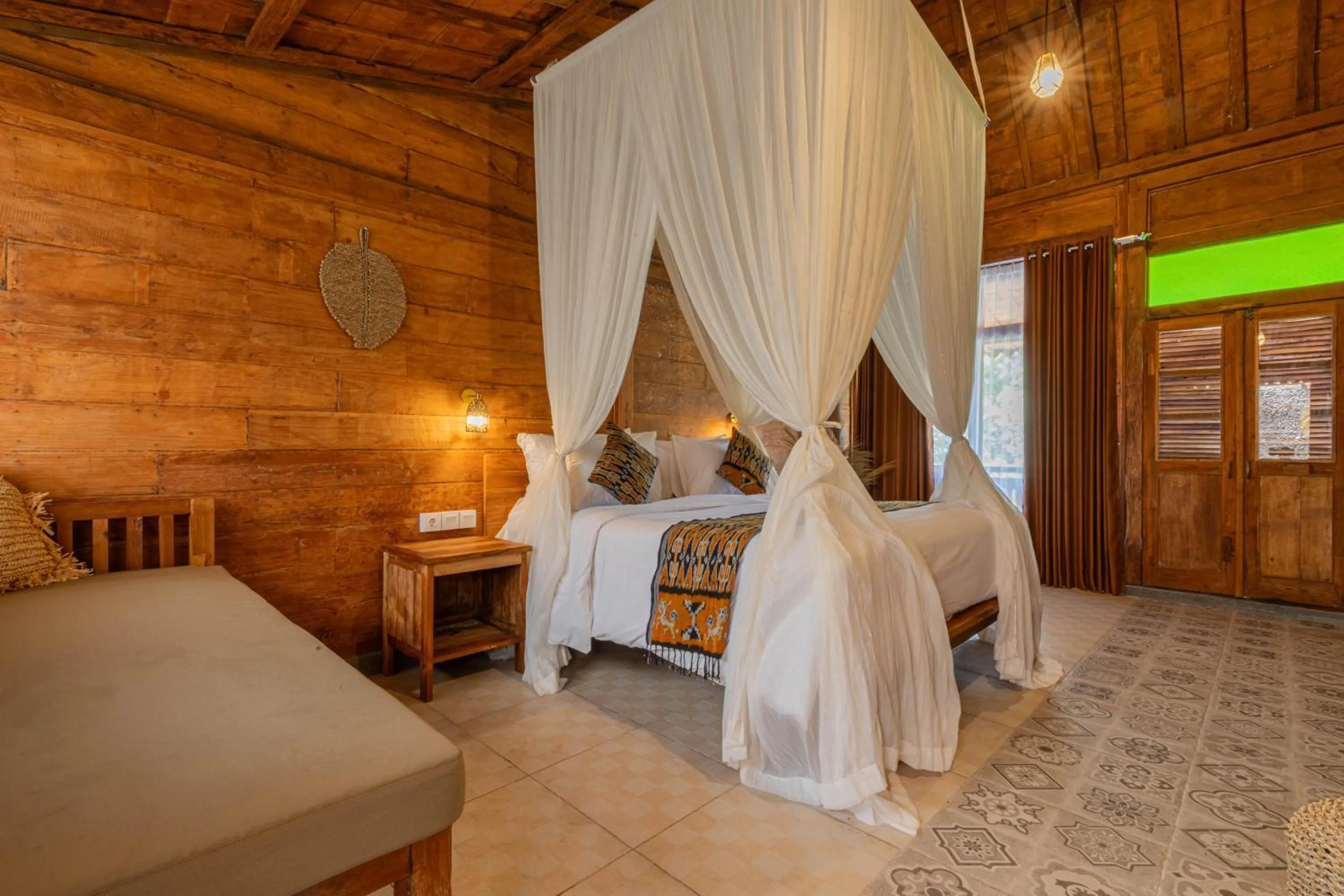 Bed in Jukung Cottage