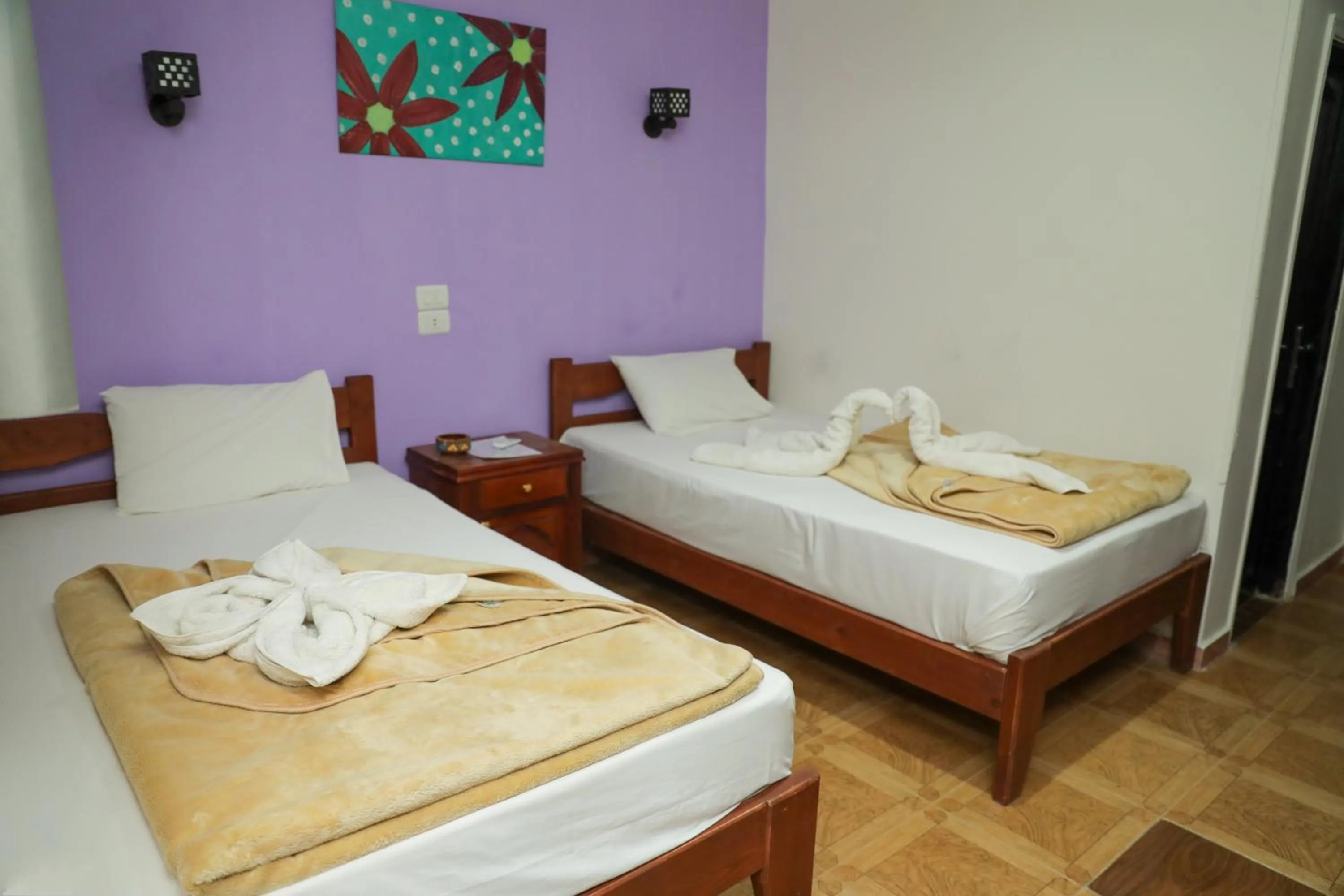 View (from property/room), Bed in Carmine Hotel Dahab