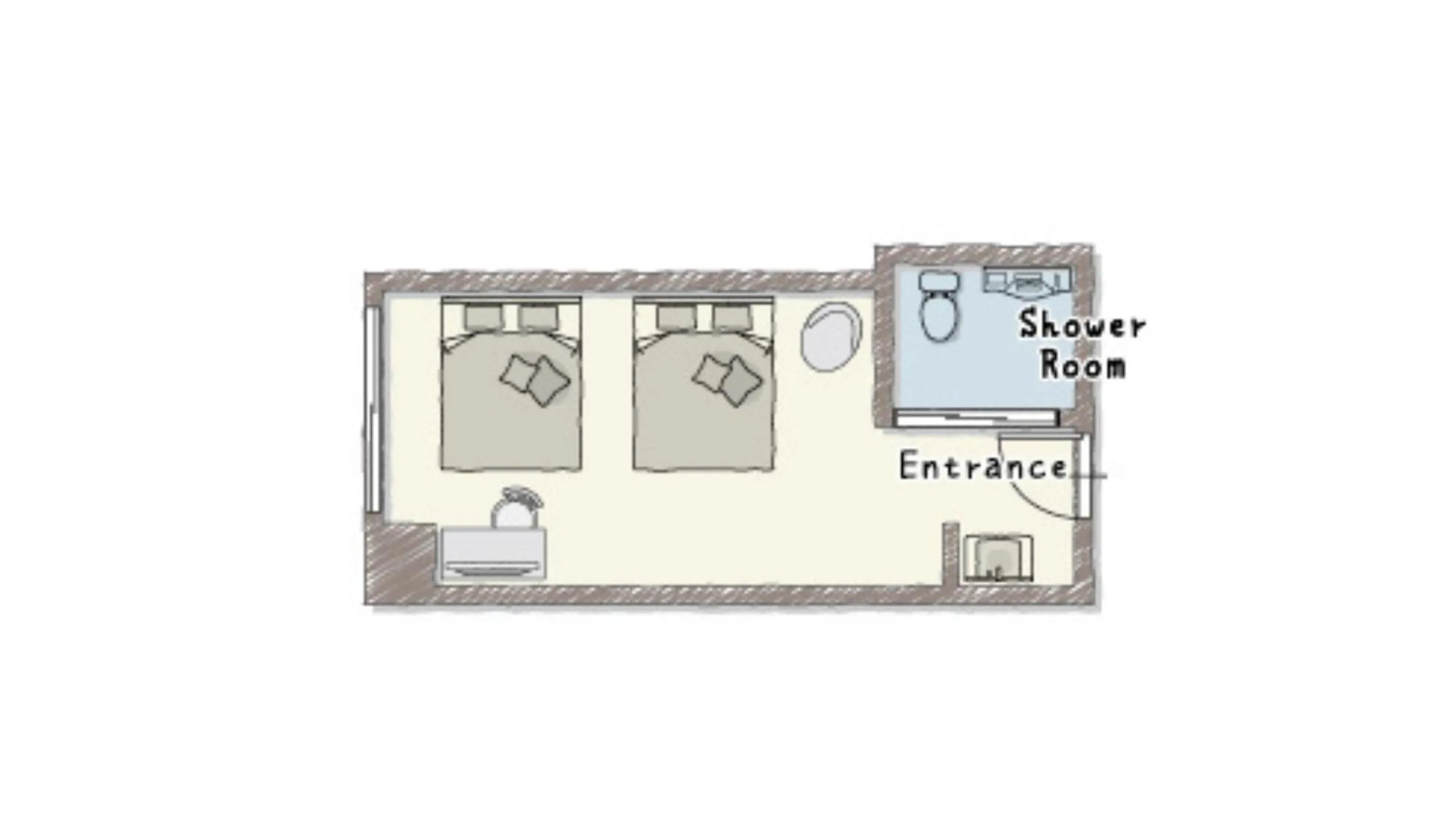 Floor plan in Playsis Asakusa