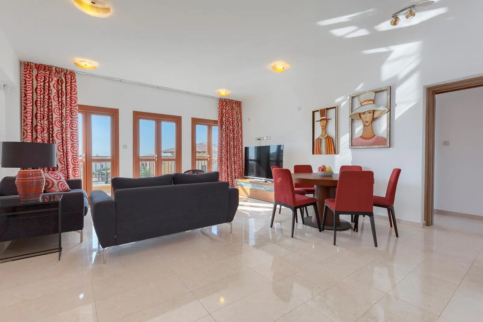 Living room in Aphrodite Hills Rentals - Premium Serviced Apartments