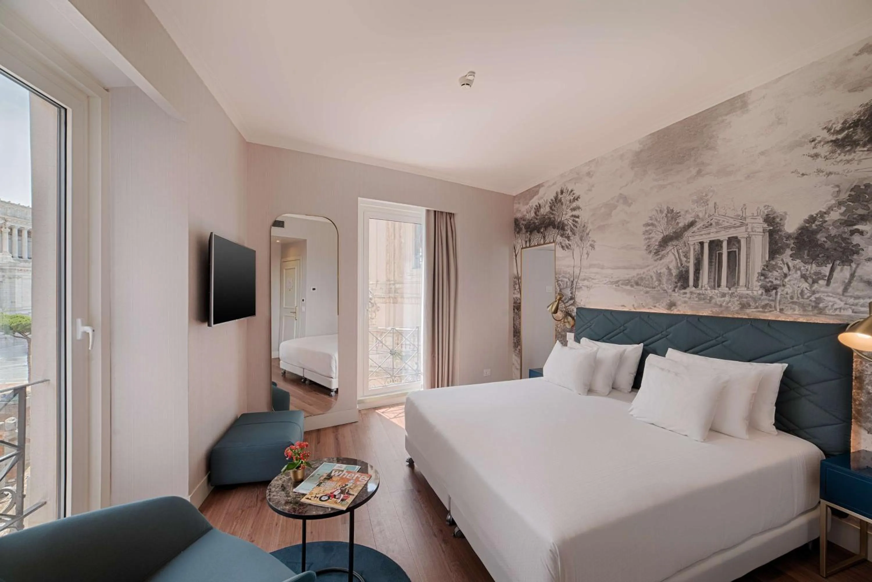 Bedroom, Bed in NH Collection Roma Fori Imperiali