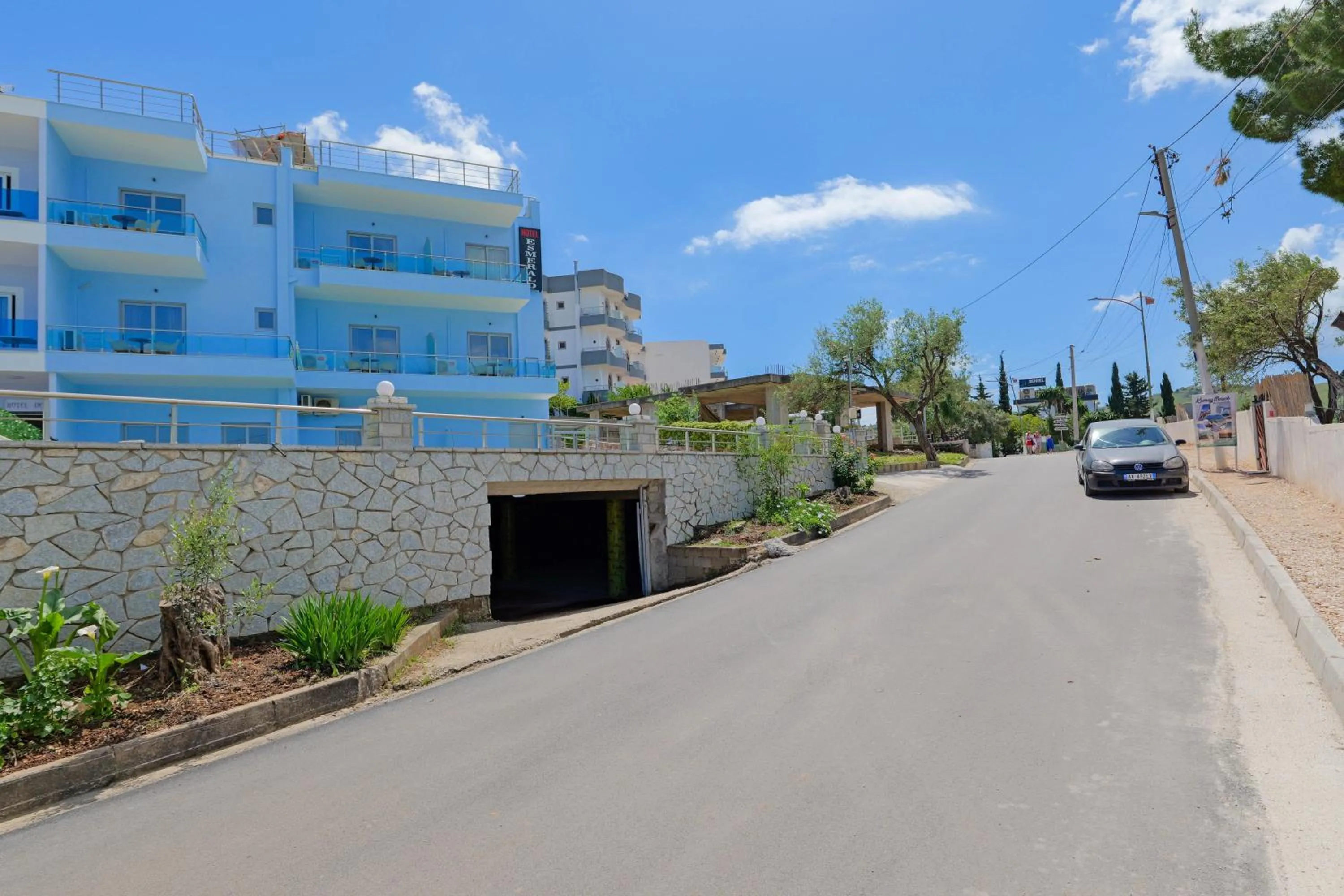 Property building in Hotel Esmerald Ksamil