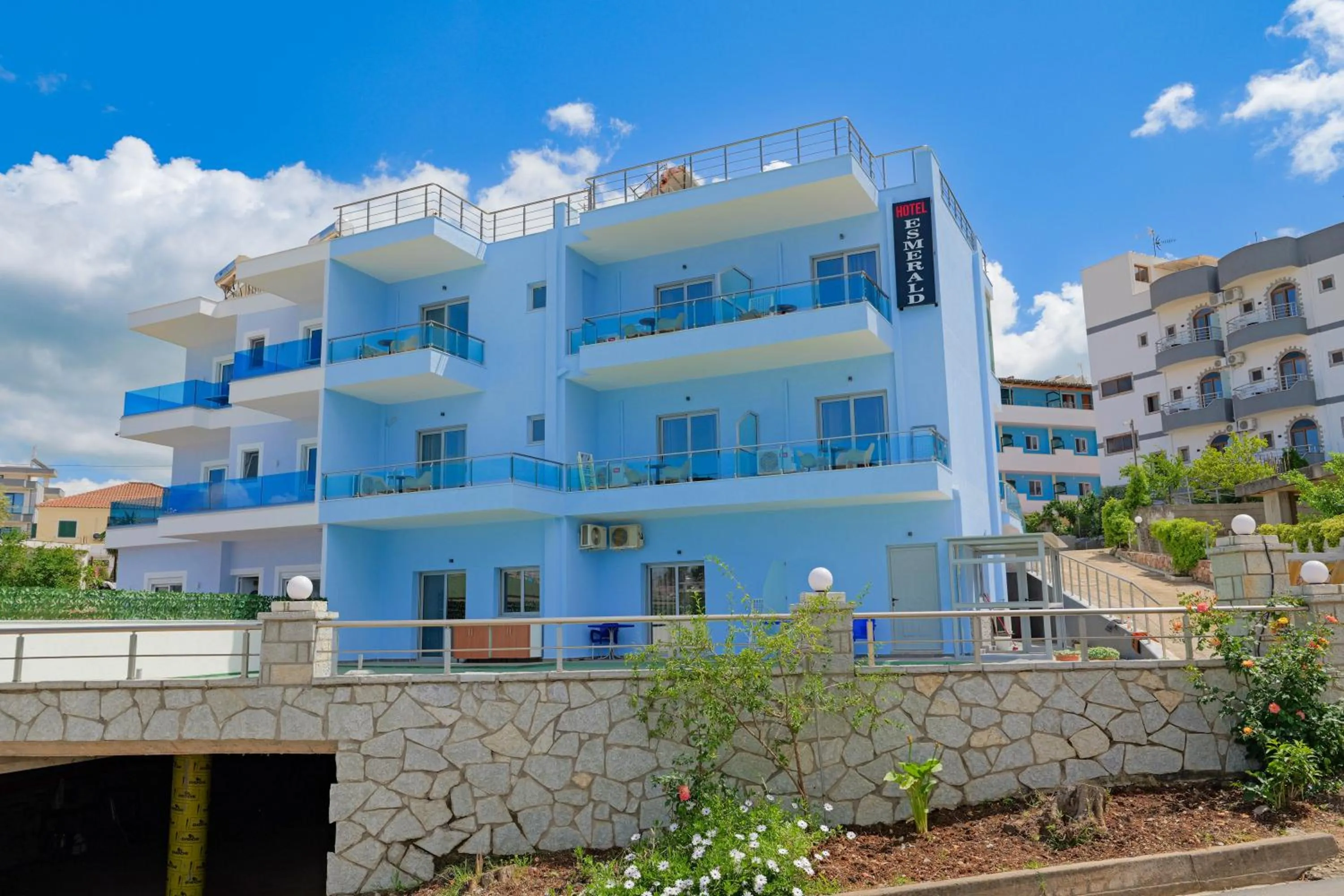 Property building in Hotel Esmerald Ksamil