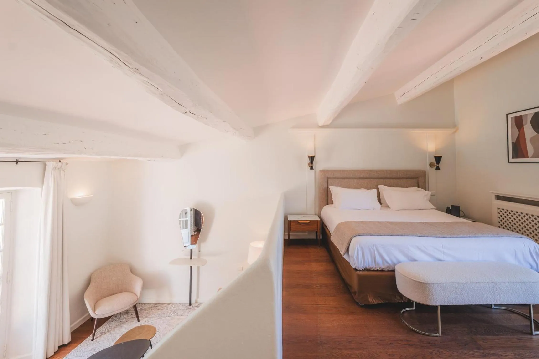 Bedroom, Bed in Hôtel La Mandarine