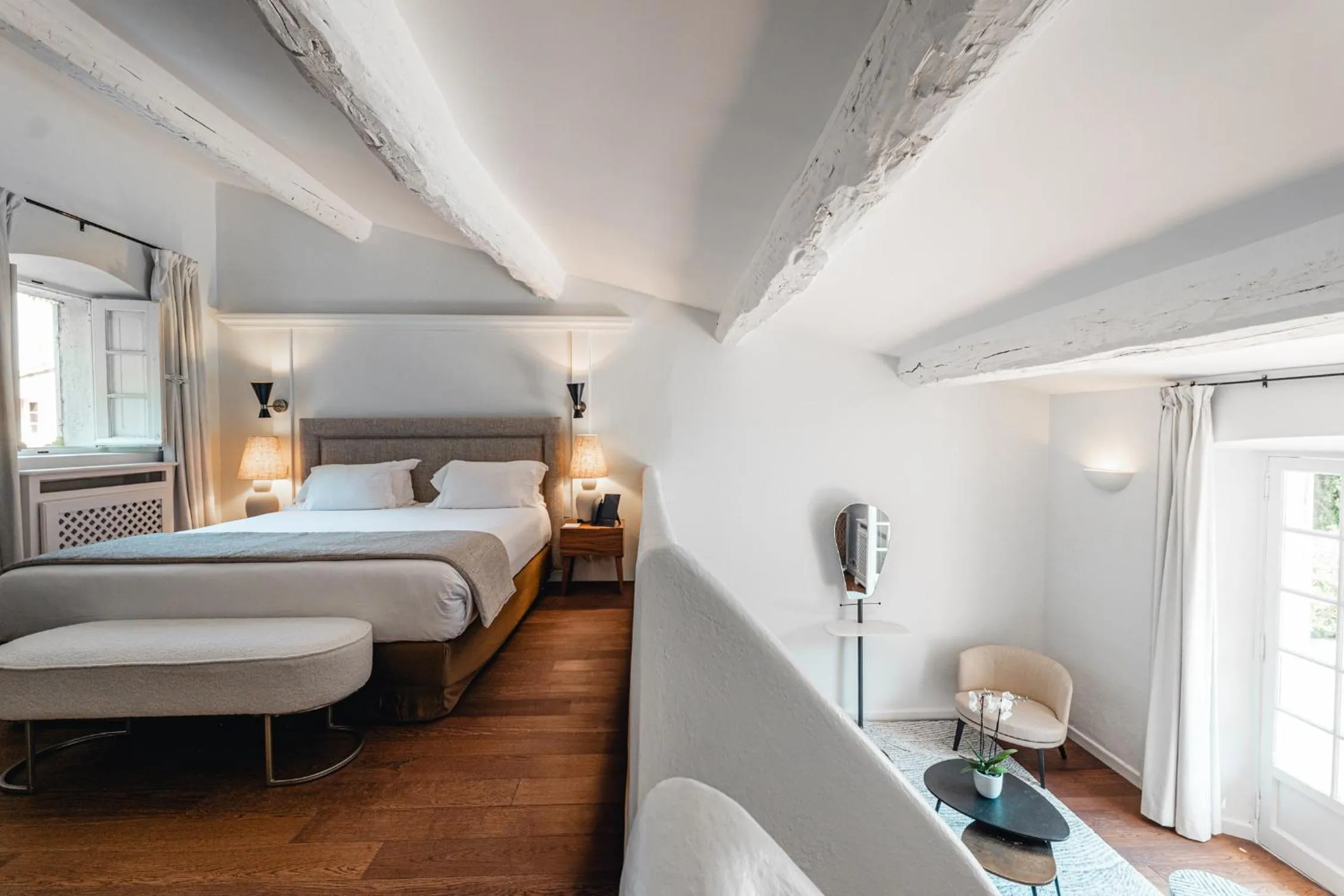 Bedroom, Bed in Hôtel La Mandarine