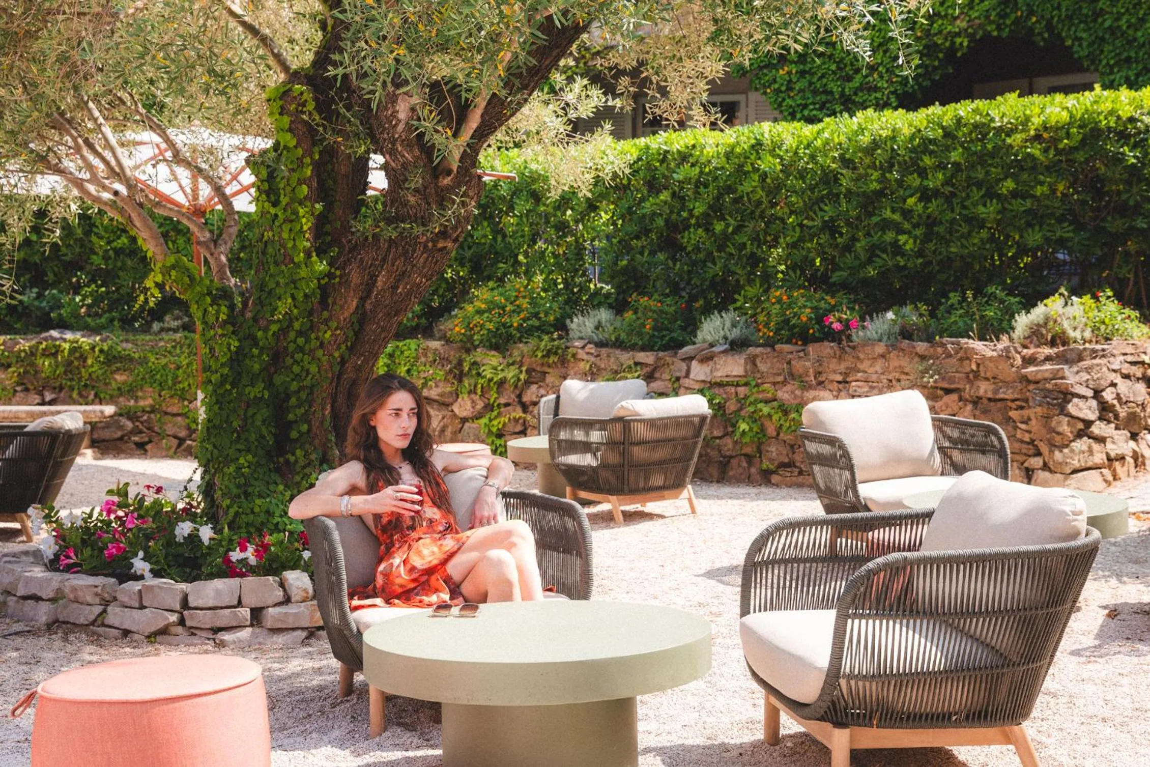 Garden in Hôtel La Mandarine