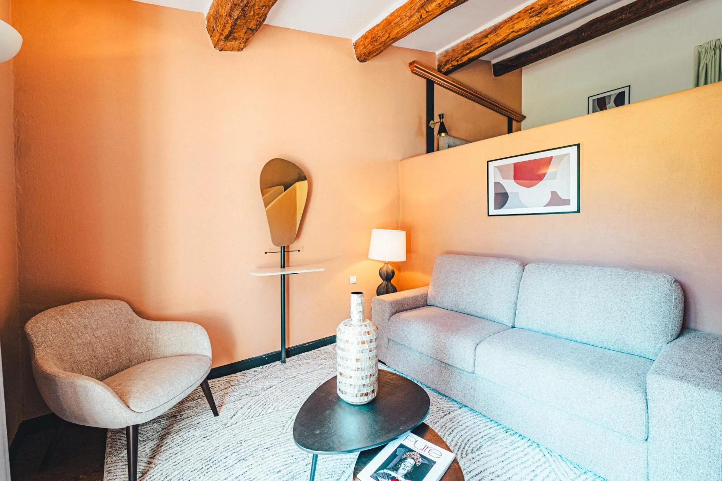Living room in Hôtel La Mandarine