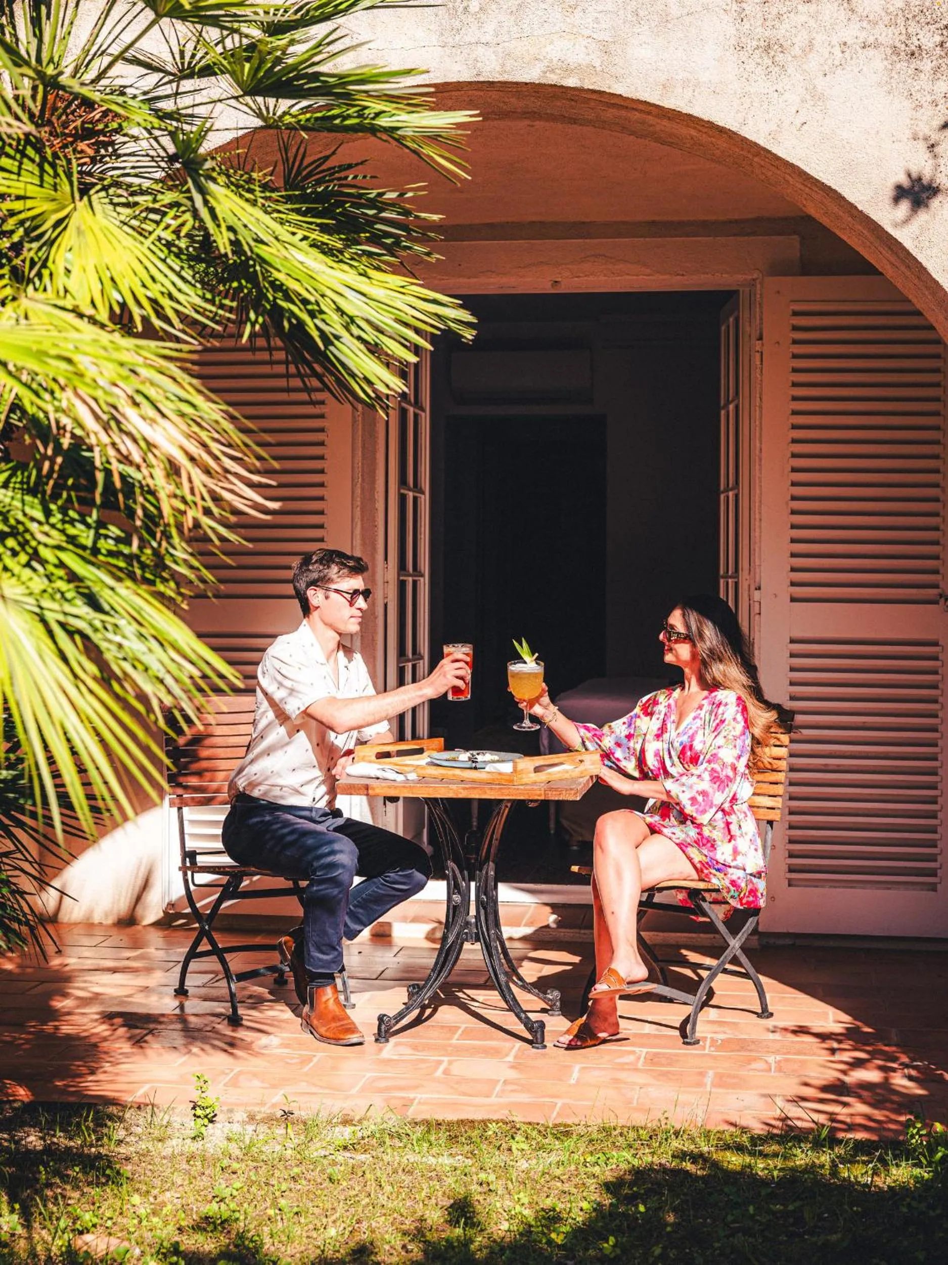 Patio in Hôtel La Mandarine