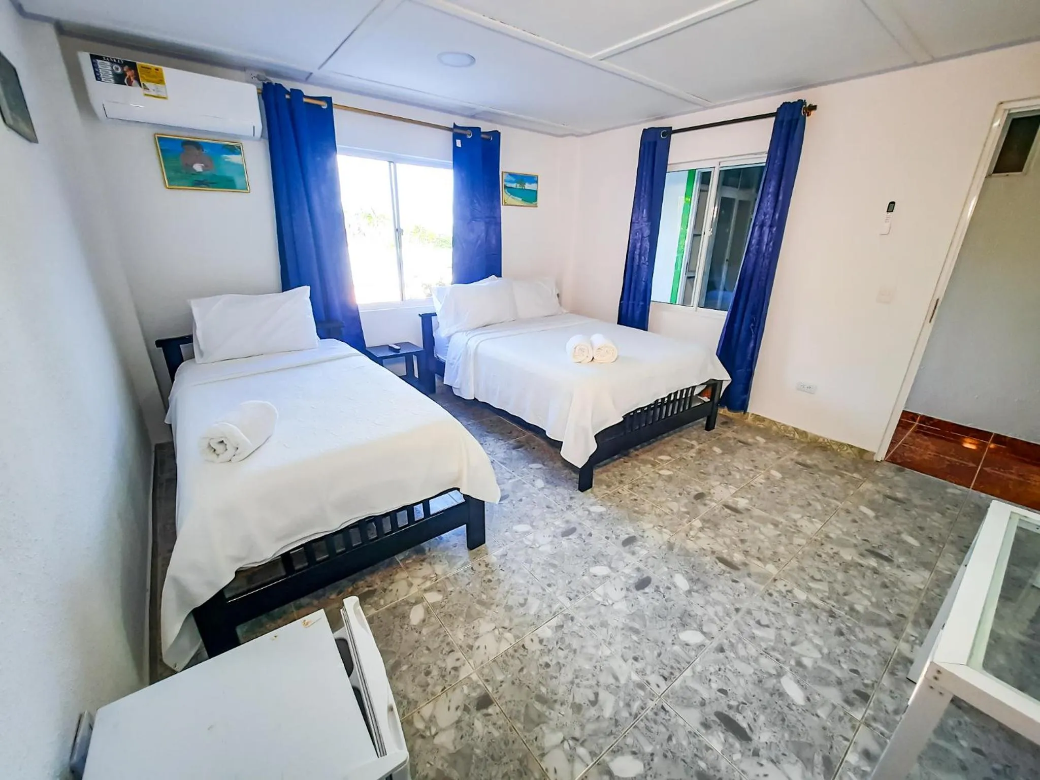 Bed in Hotel Posada Enilda