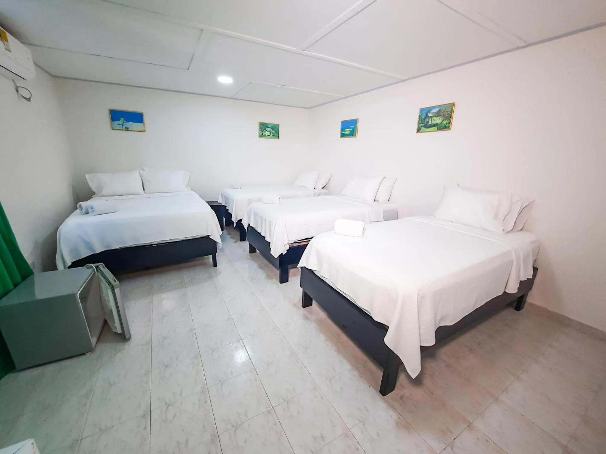 Bed in Hotel Posada Enilda