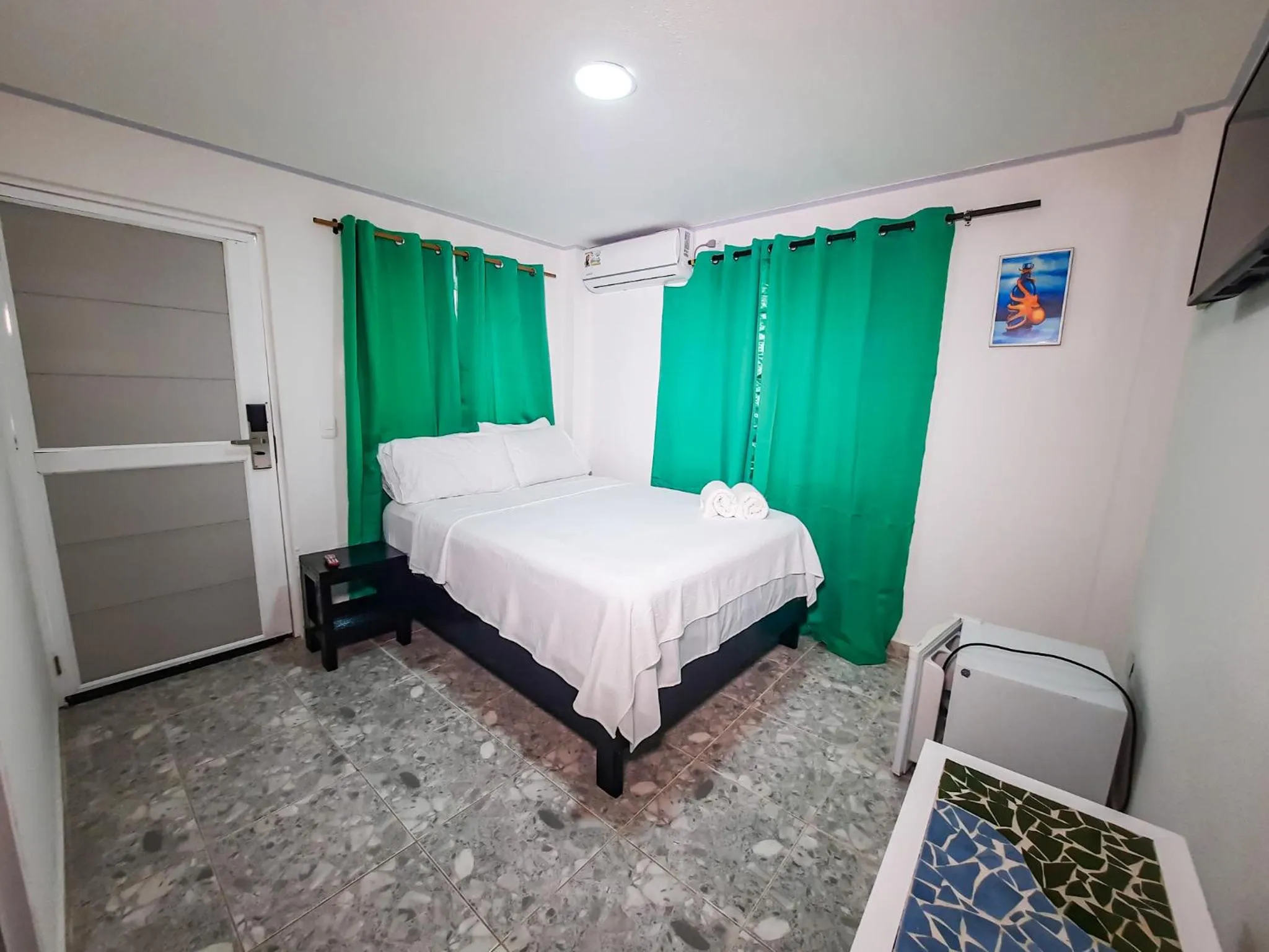 Bed in Hotel Posada Enilda