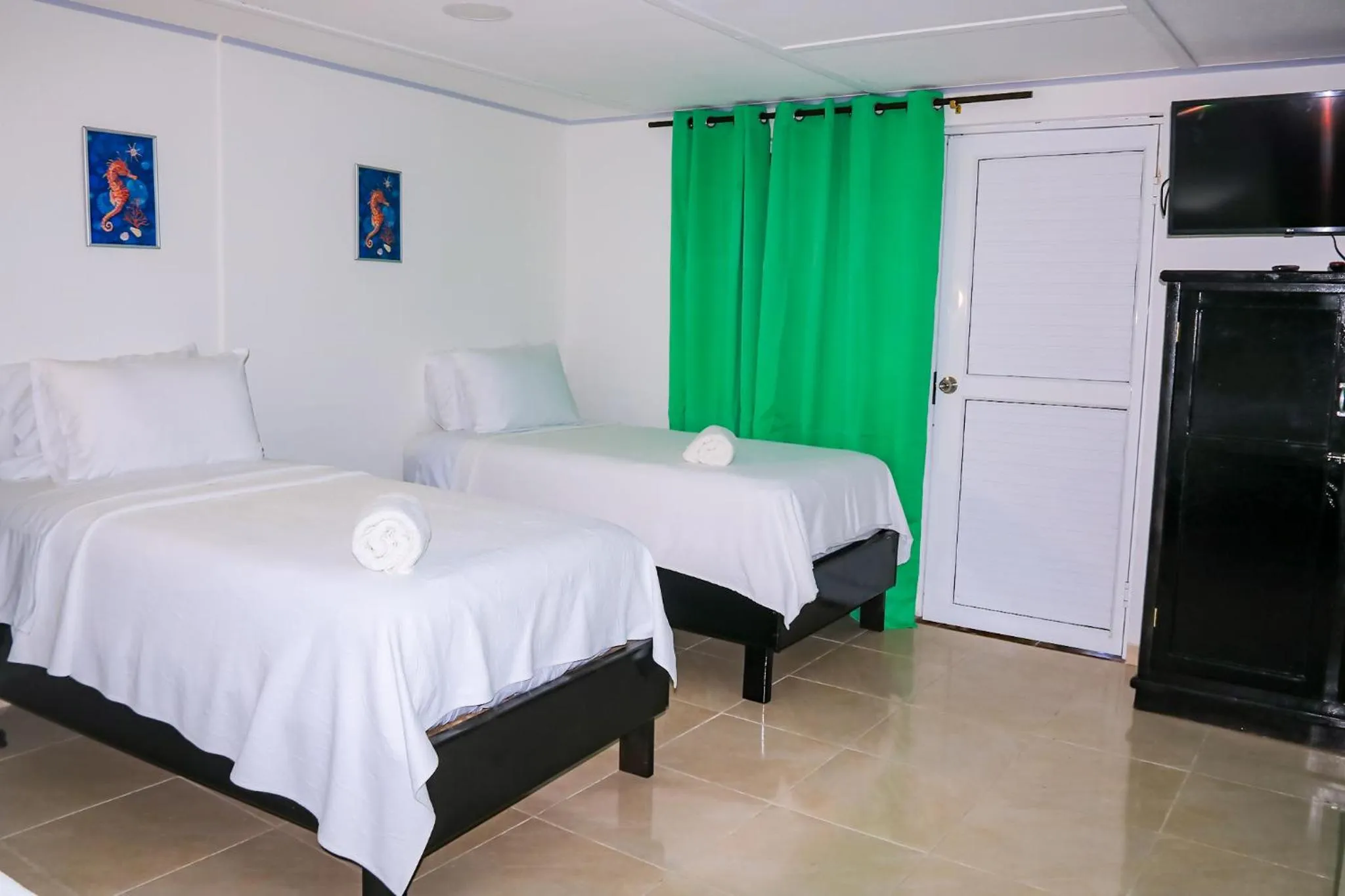 Bed in Hotel Posada Enilda