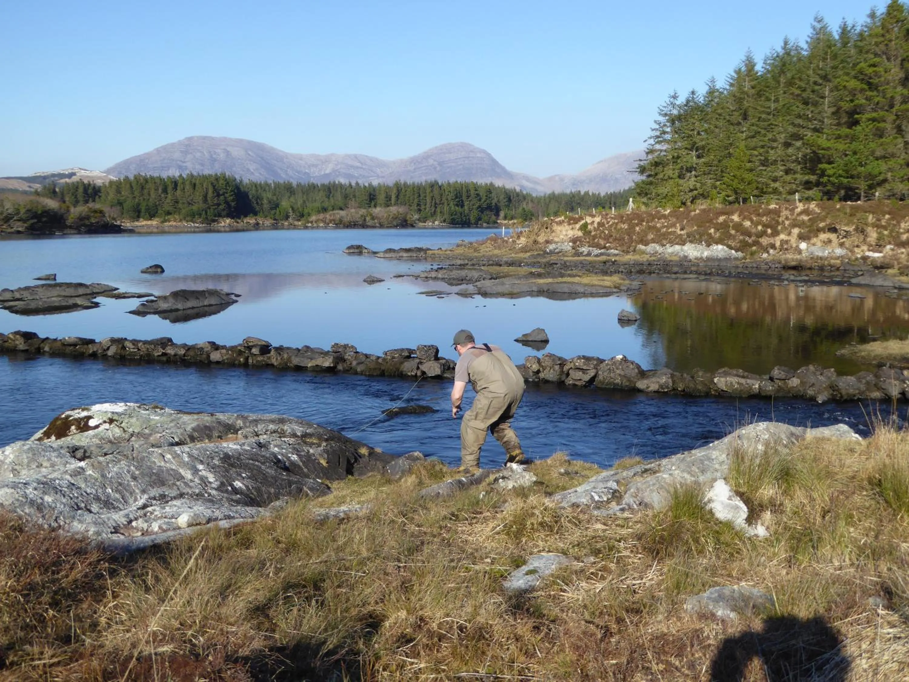 Fishing in Camillaun Lodge with Lough Corrib Boat Hire