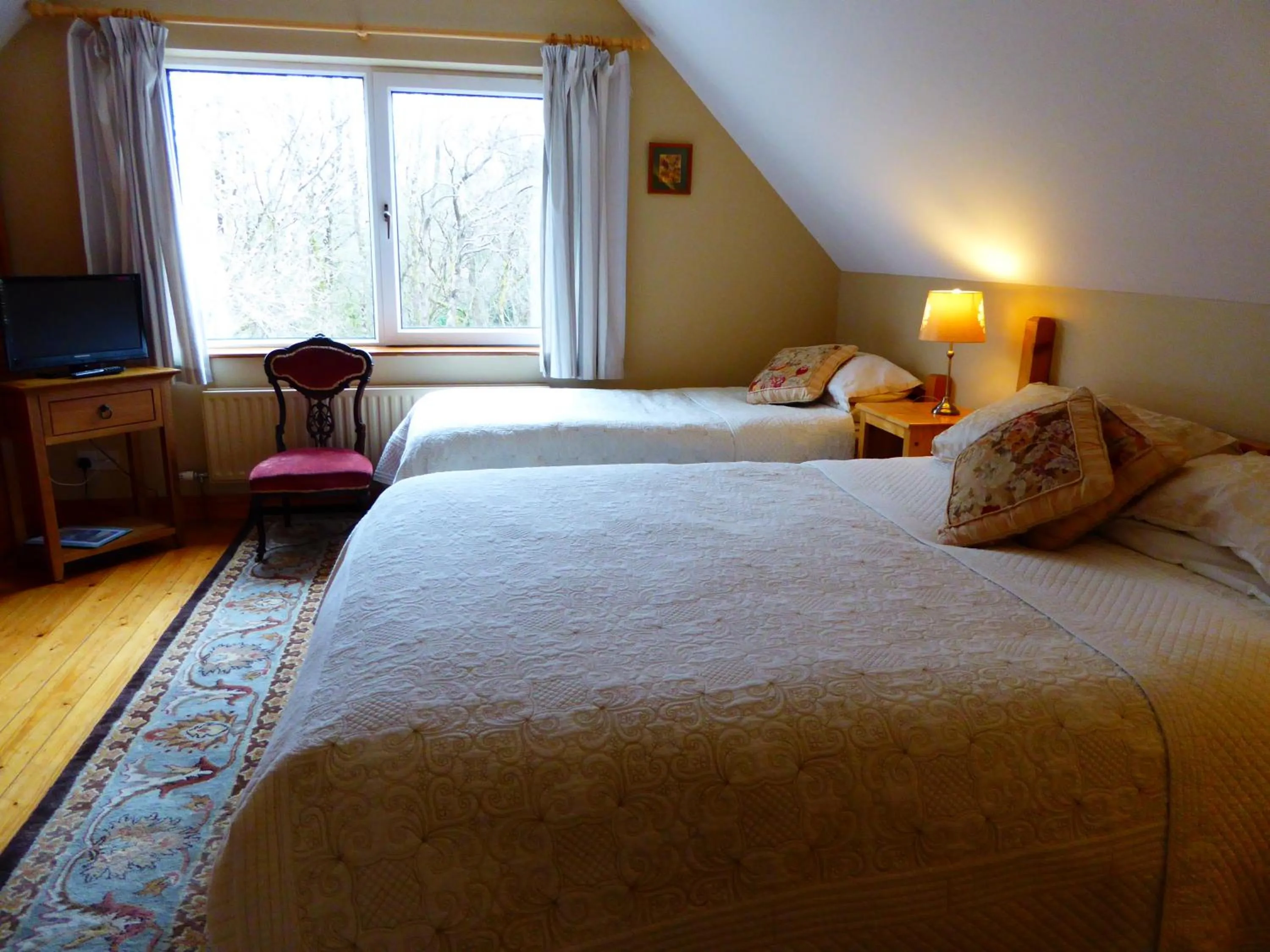 Bed in Camillaun Lodge with Lough Corrib Boat Hire