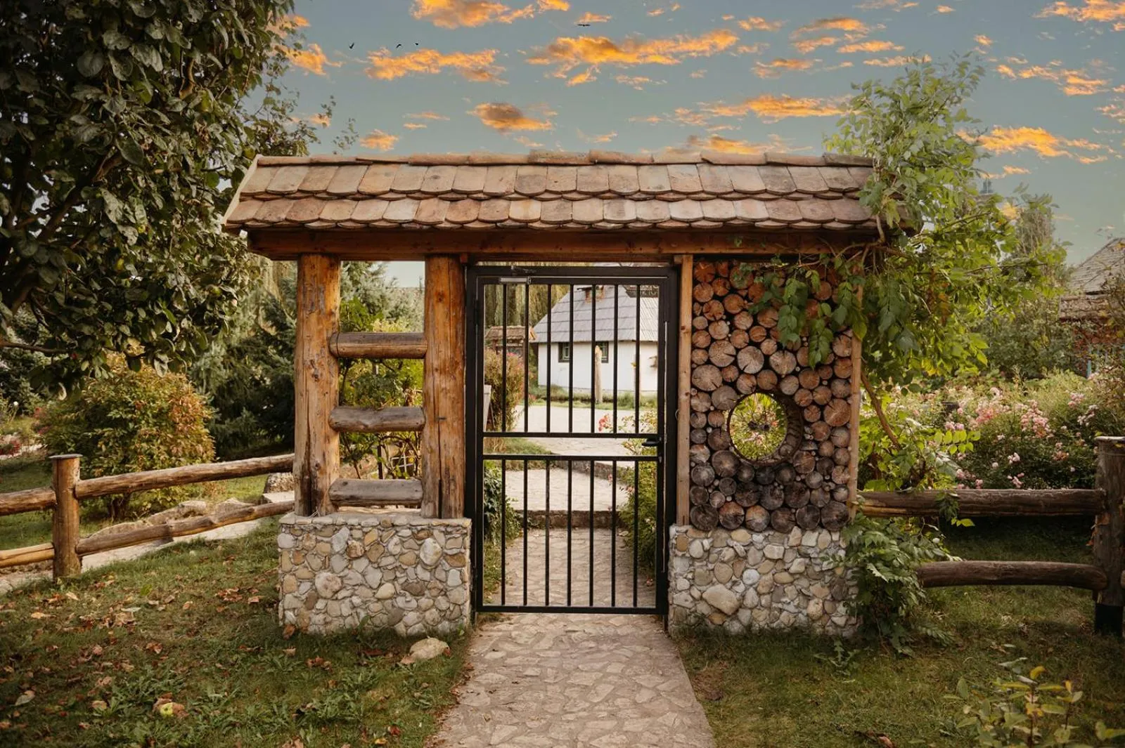 Facade/entrance in Etno Village Cardaci