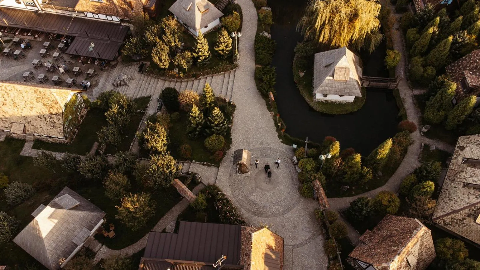 Bird's eye view in Etno Village Cardaci