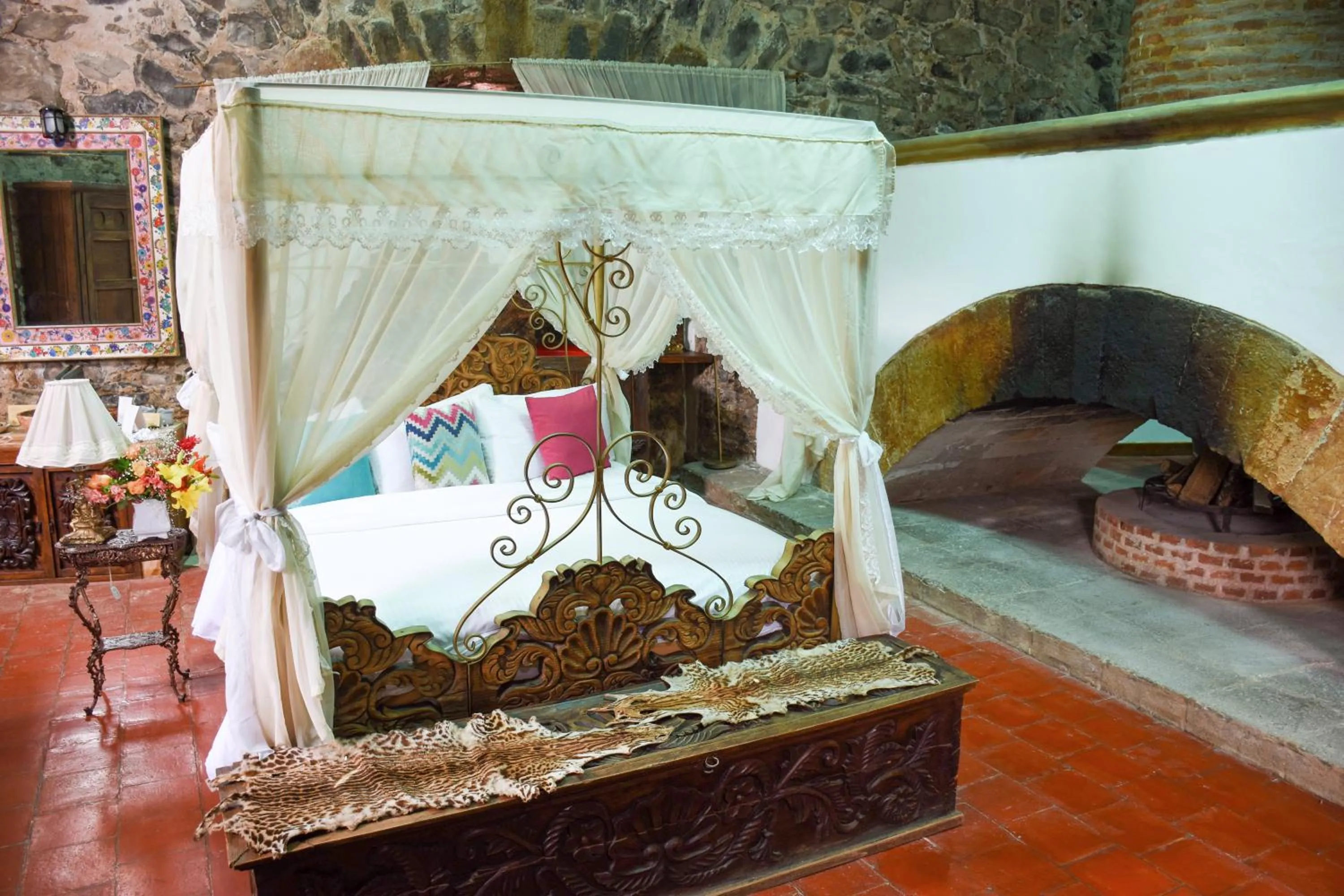 Bed in Hacienda Santa Maria Regla