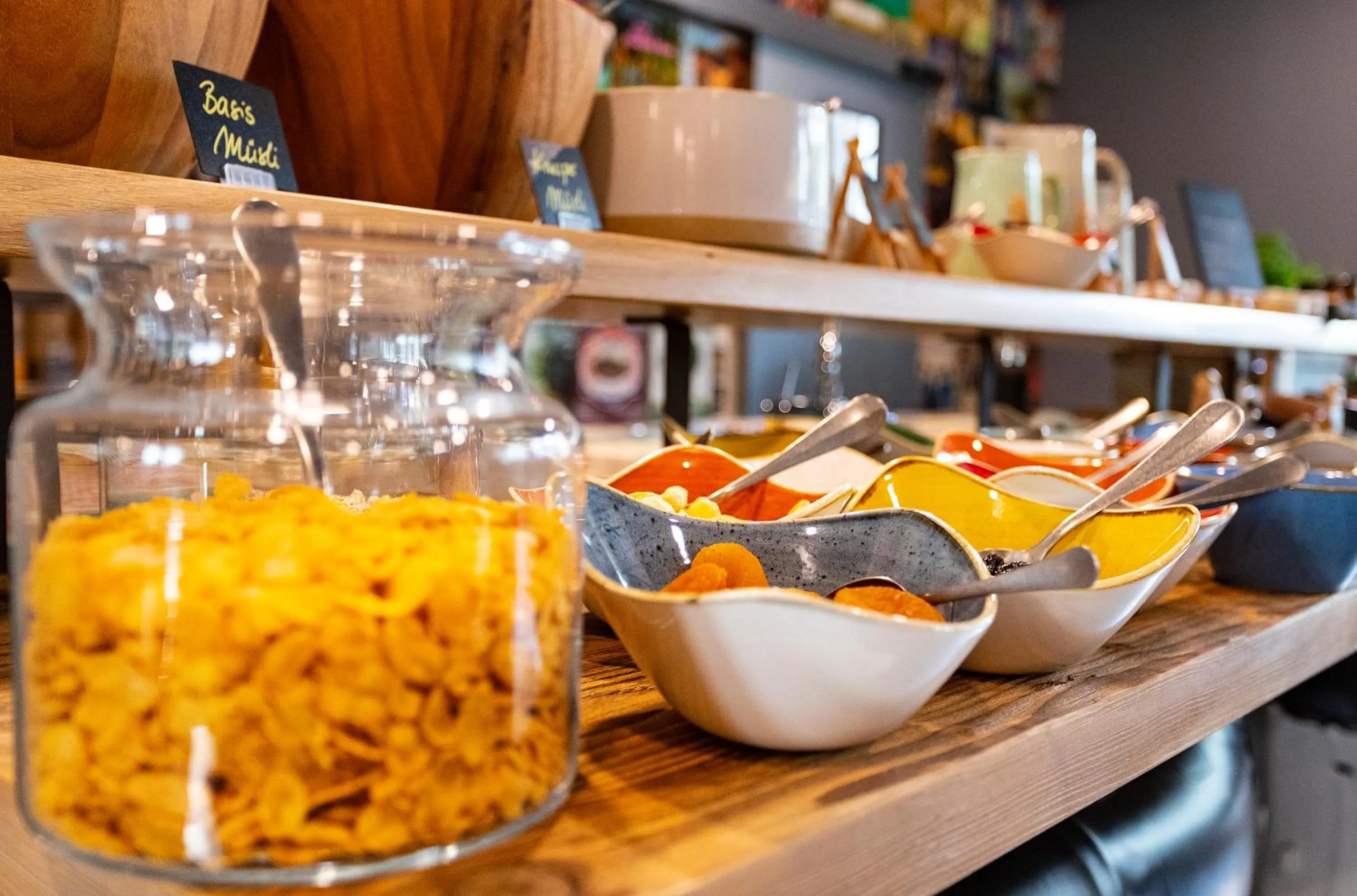 Continental breakfast in tinyTwice Hotel Wiesbaden