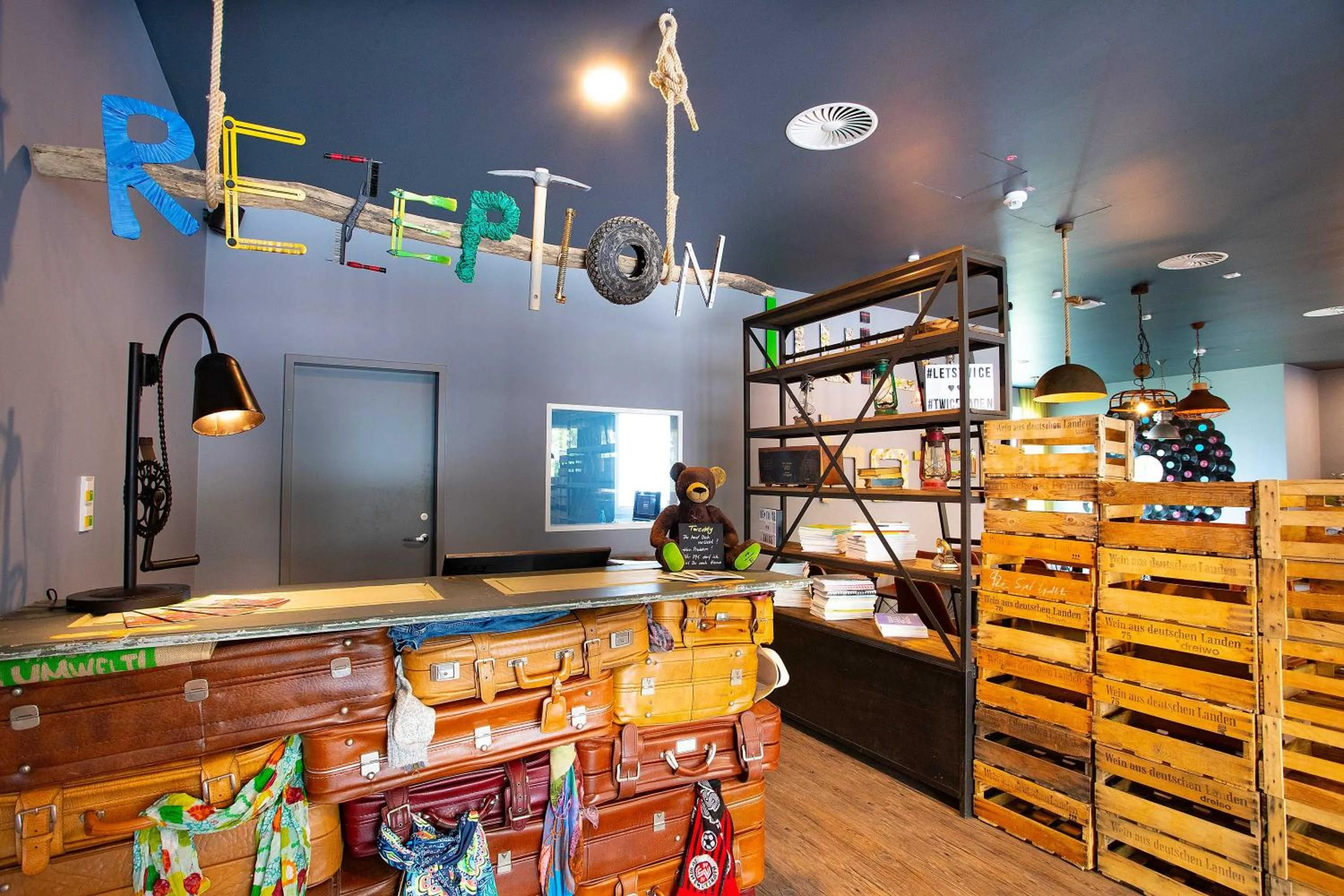 Lobby or reception in tinyTwice Hotel Wiesbaden