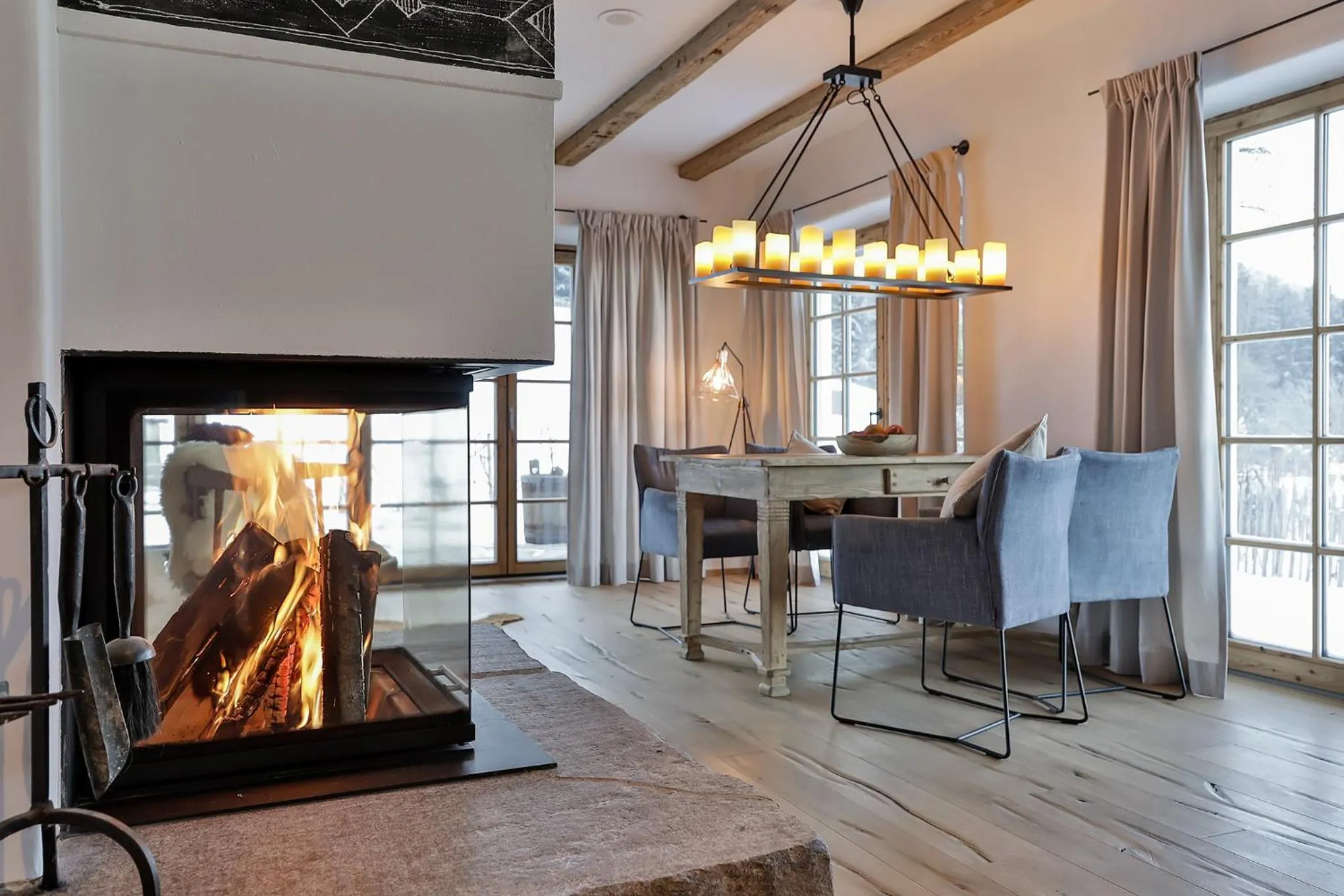 Living room in Chiemsee Chalet