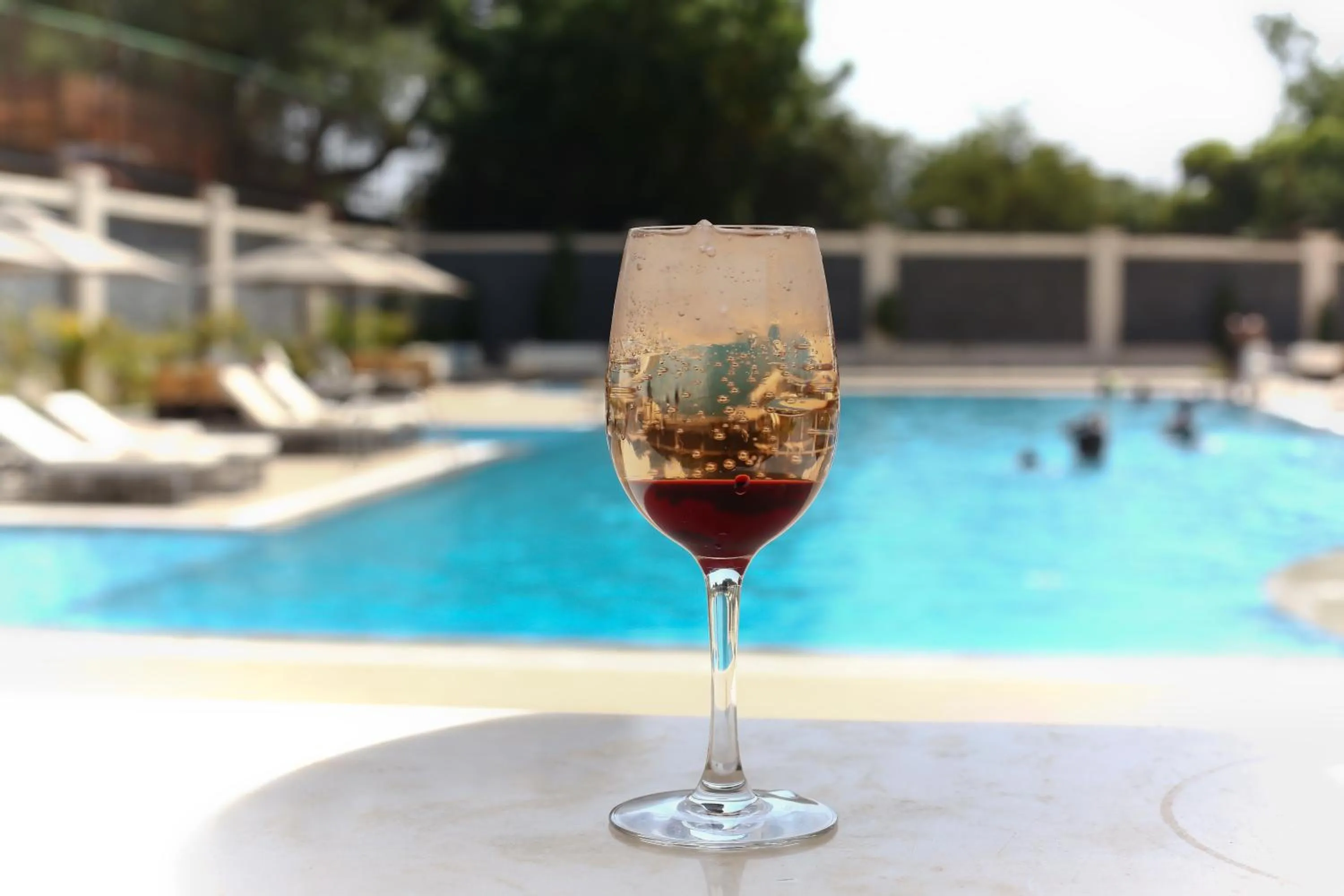 Swimming pool in Bravia Hotel Niamey