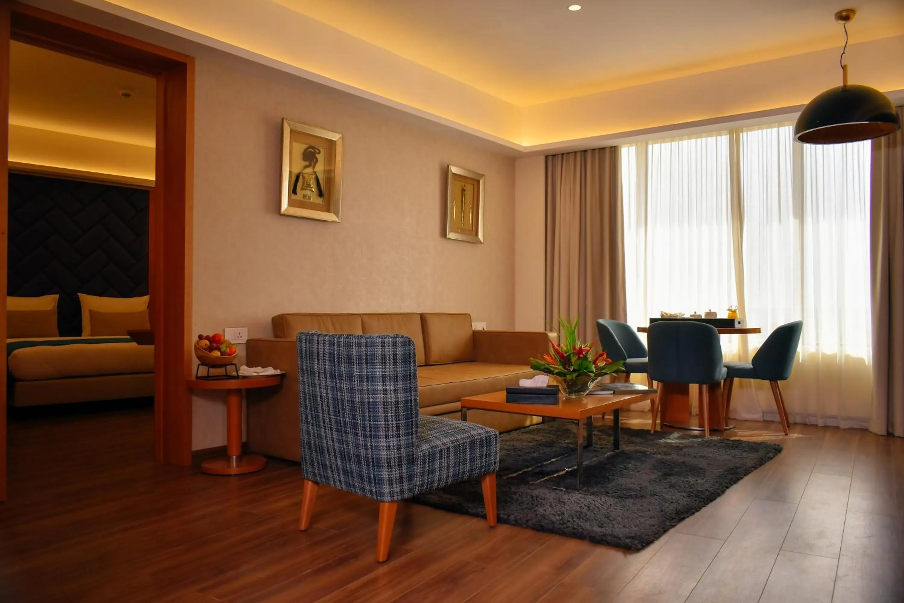 Seating area in Bravia Hotel Niamey