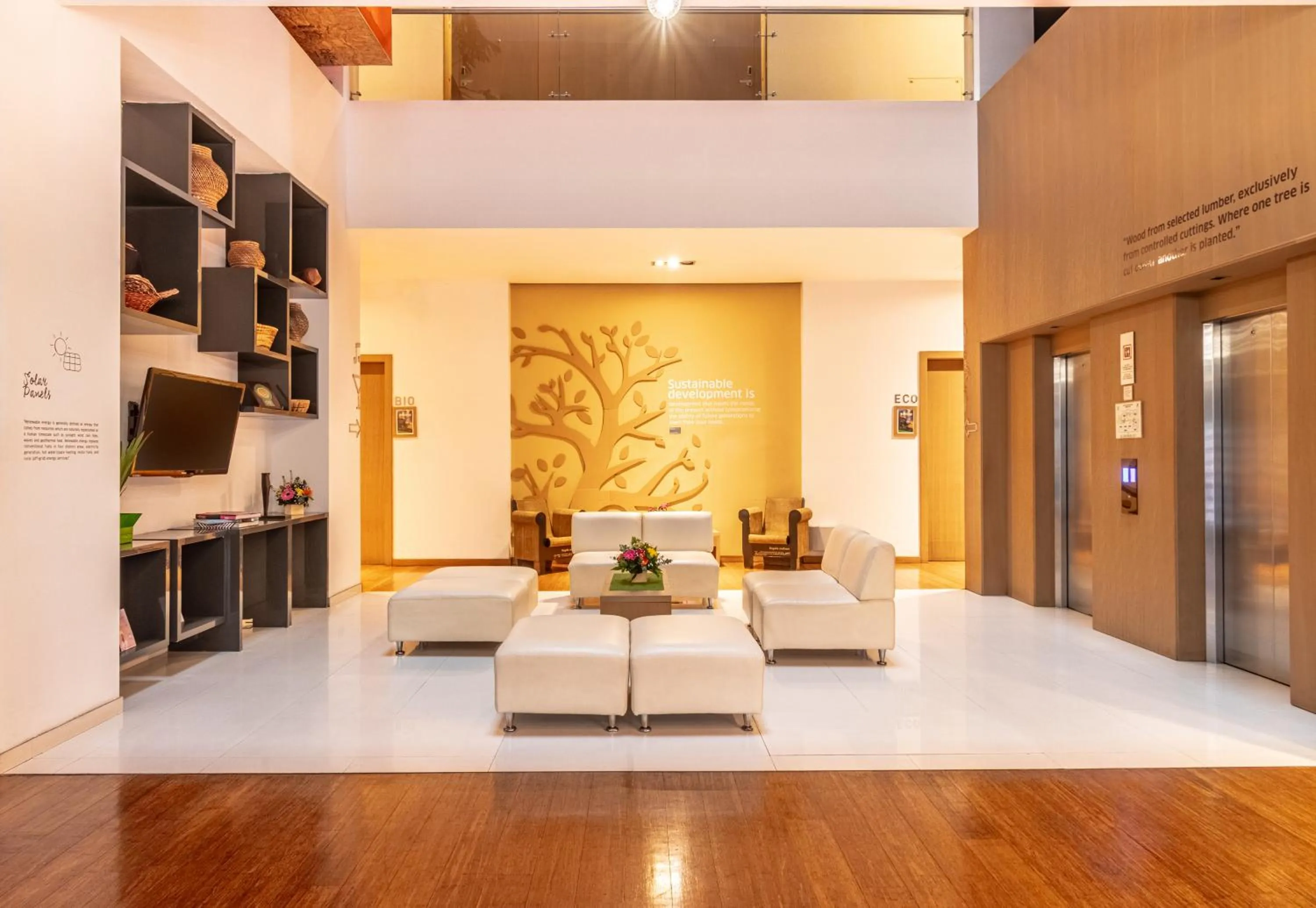 Lobby or reception in Biohotel Organic Suites Bogotá