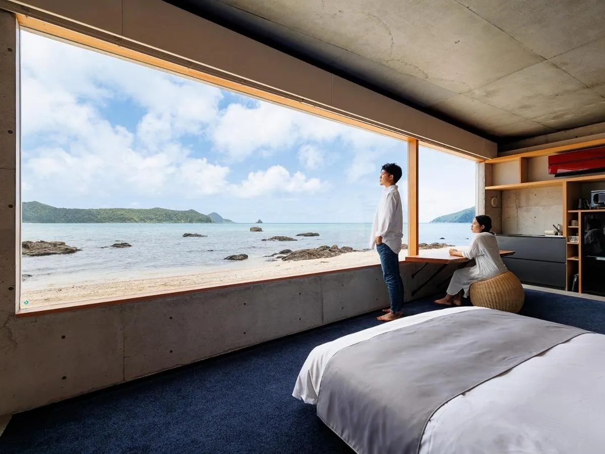 Bed in Denpaku The Beachfront MIJORA