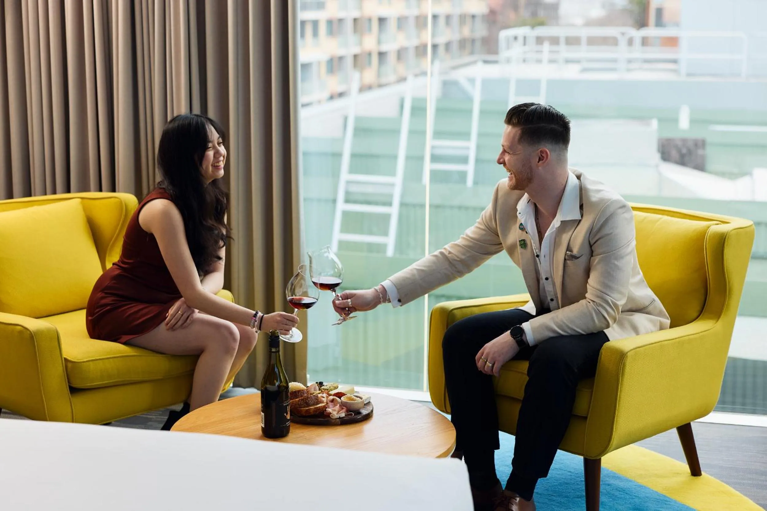 Seating area in Hotel Woolstore 1888, Sydney - Handwritten Collection