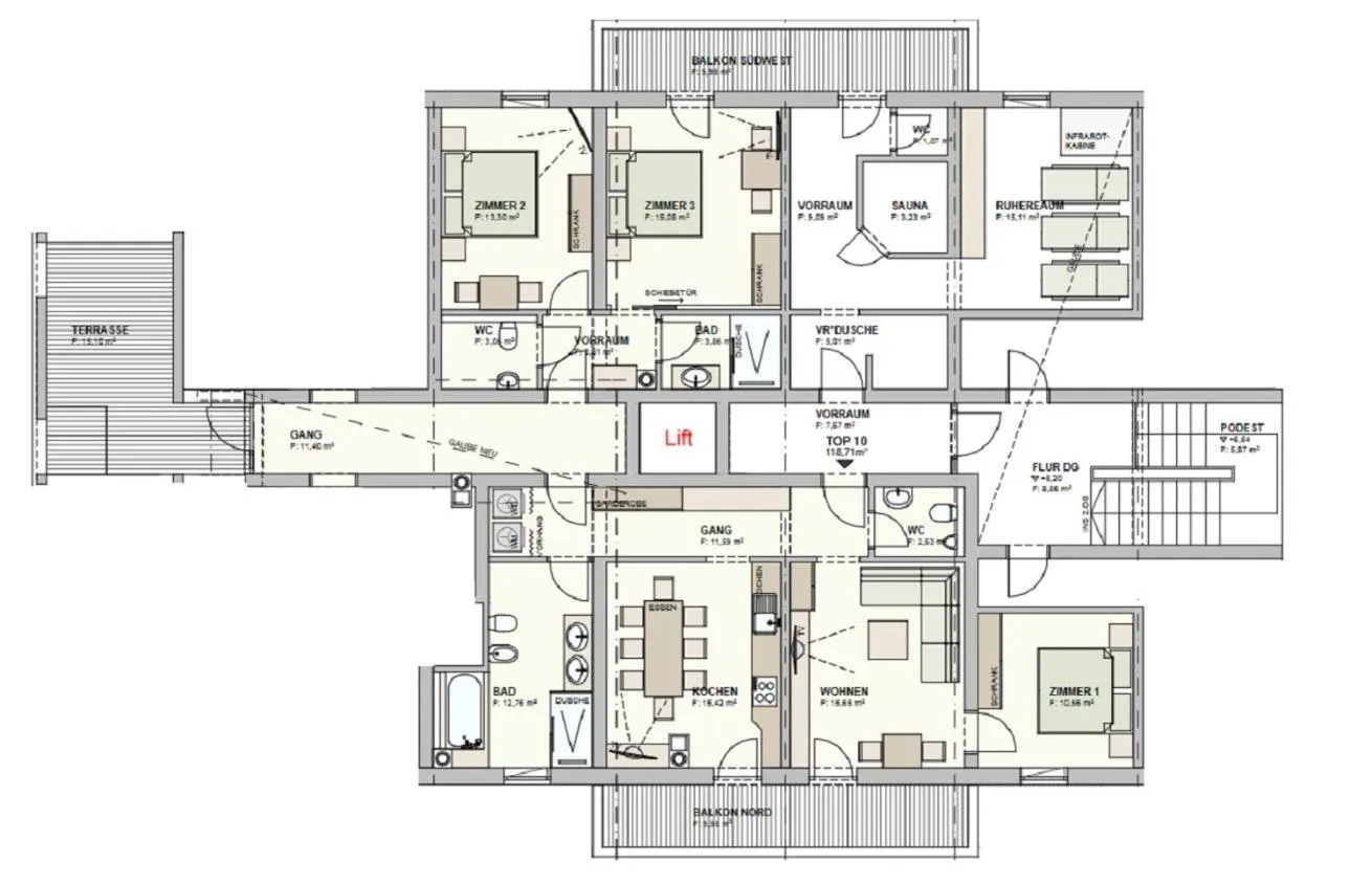 Floor plan in Brandtnerhof Betriebe