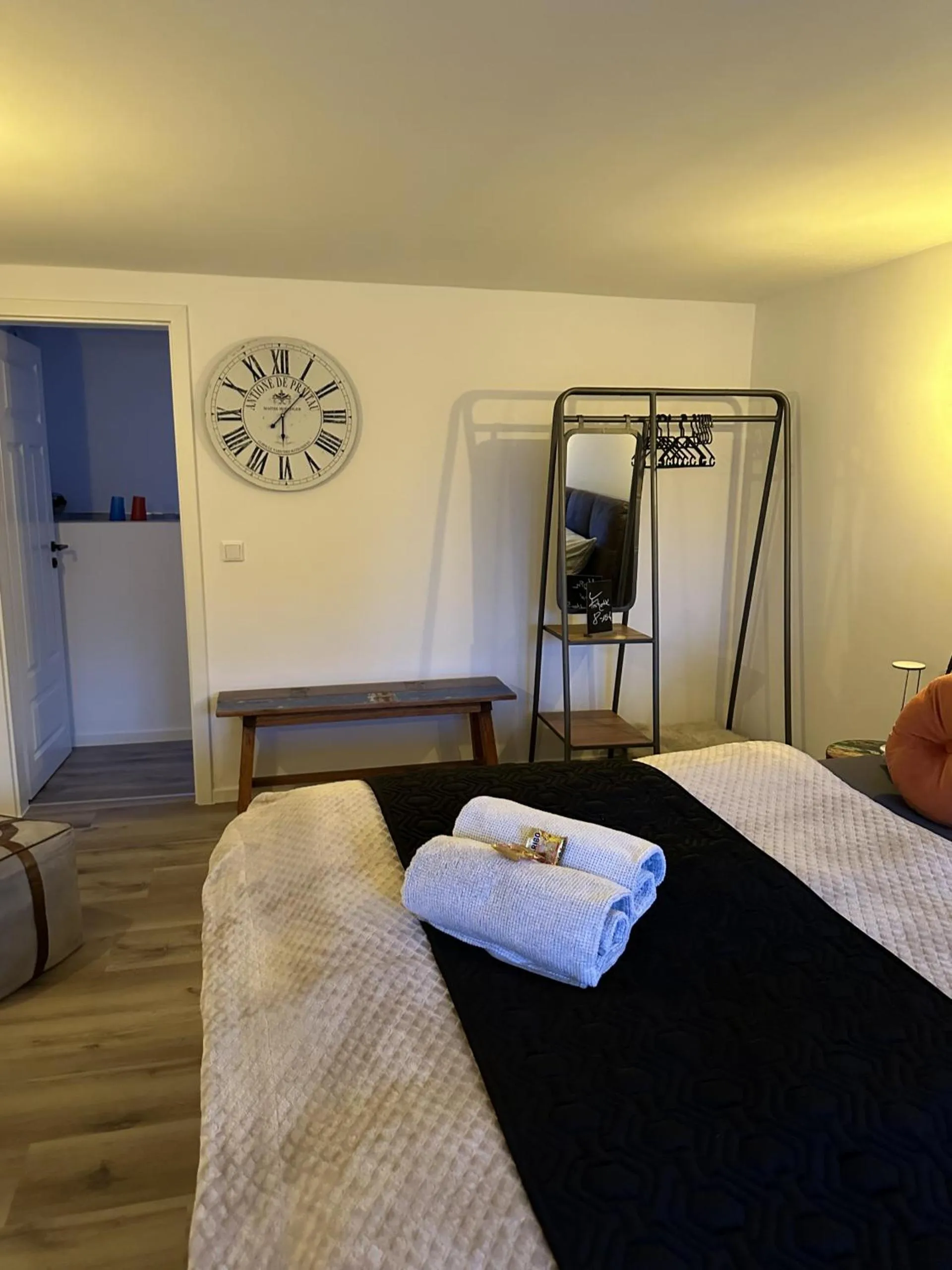 Bedroom, Bed in Gästehaus Wind und Meer