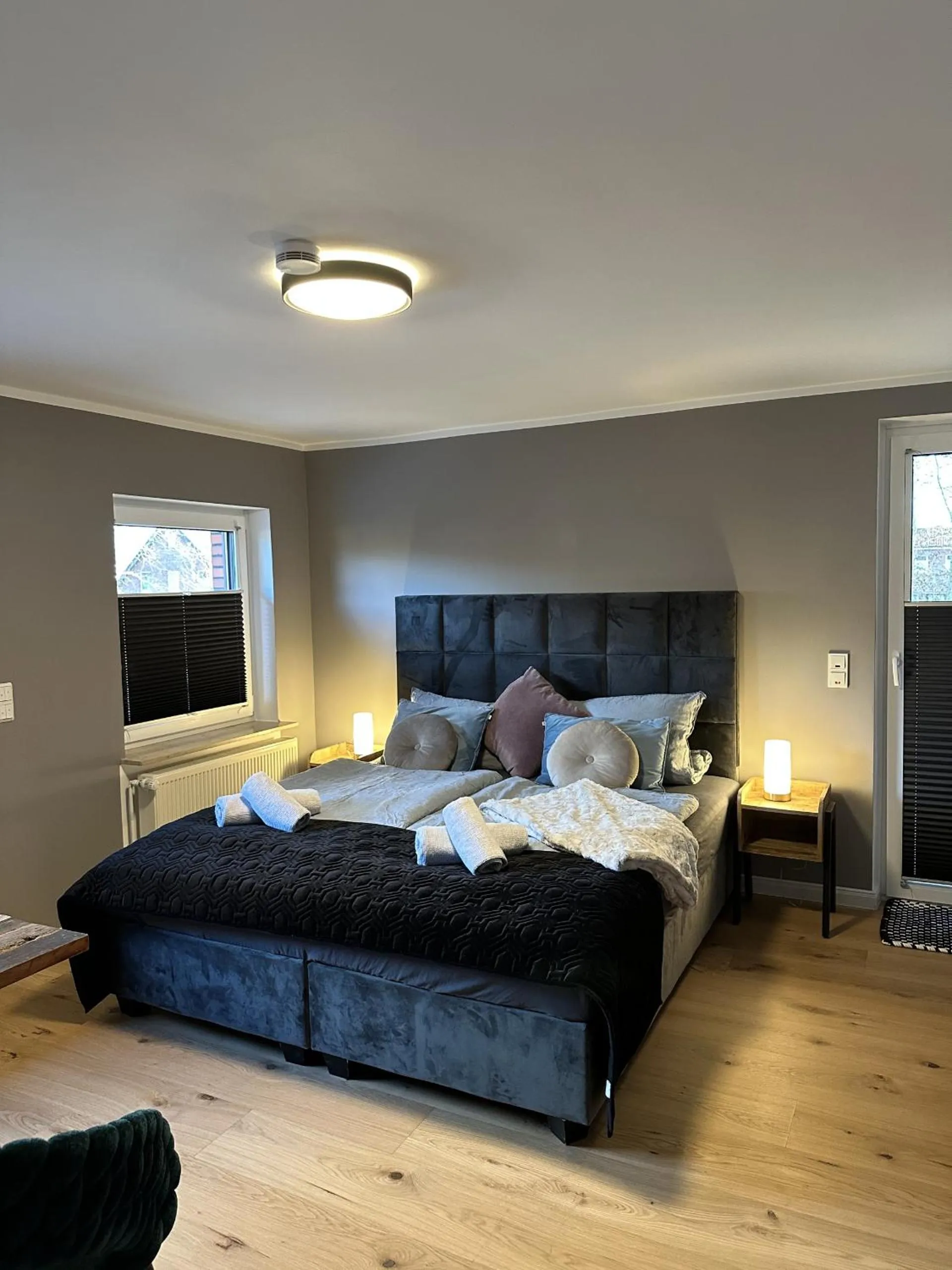 Bedroom, Bed in Gästehaus Wind und Meer