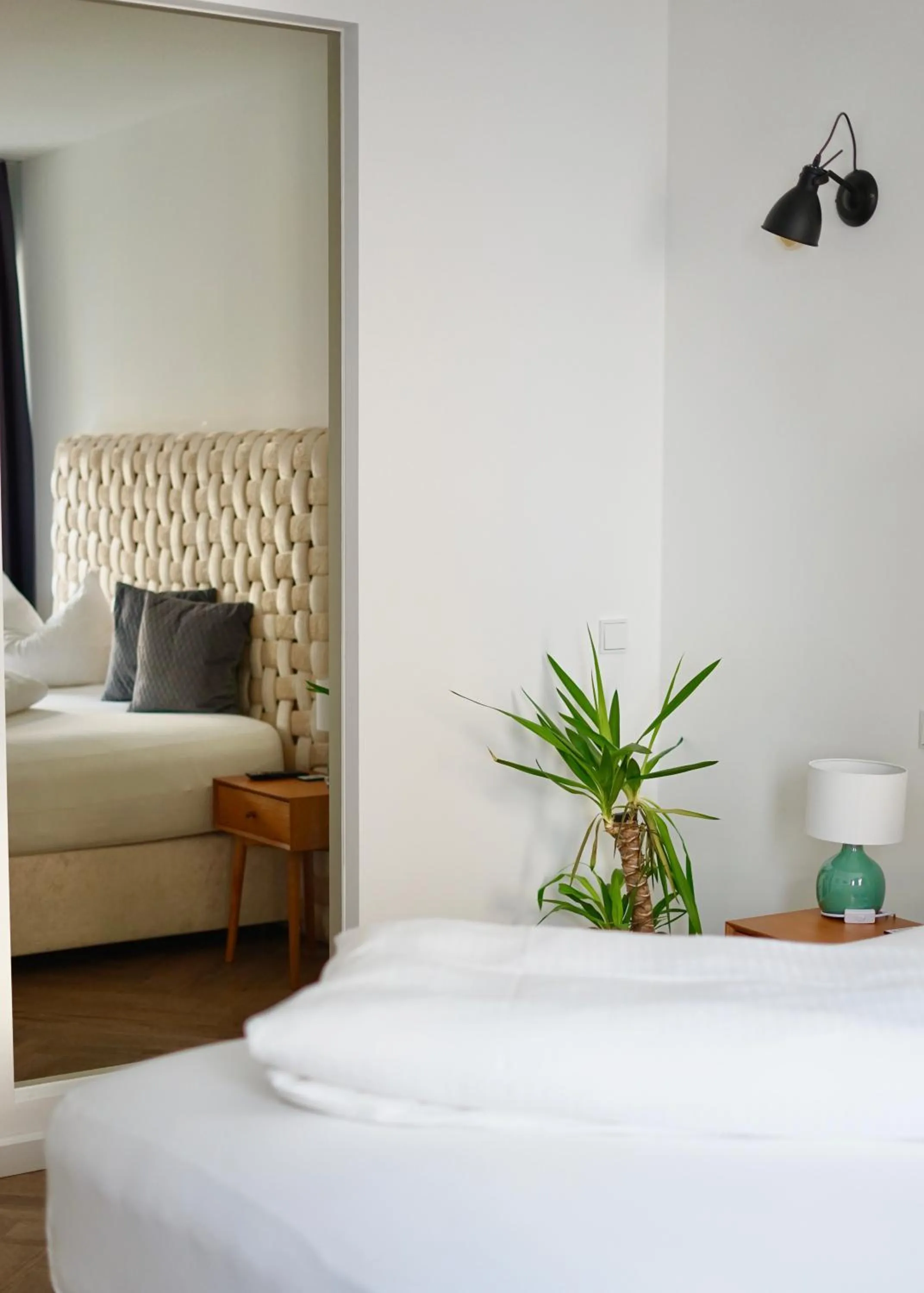 Bed in Hotel Mühldorf