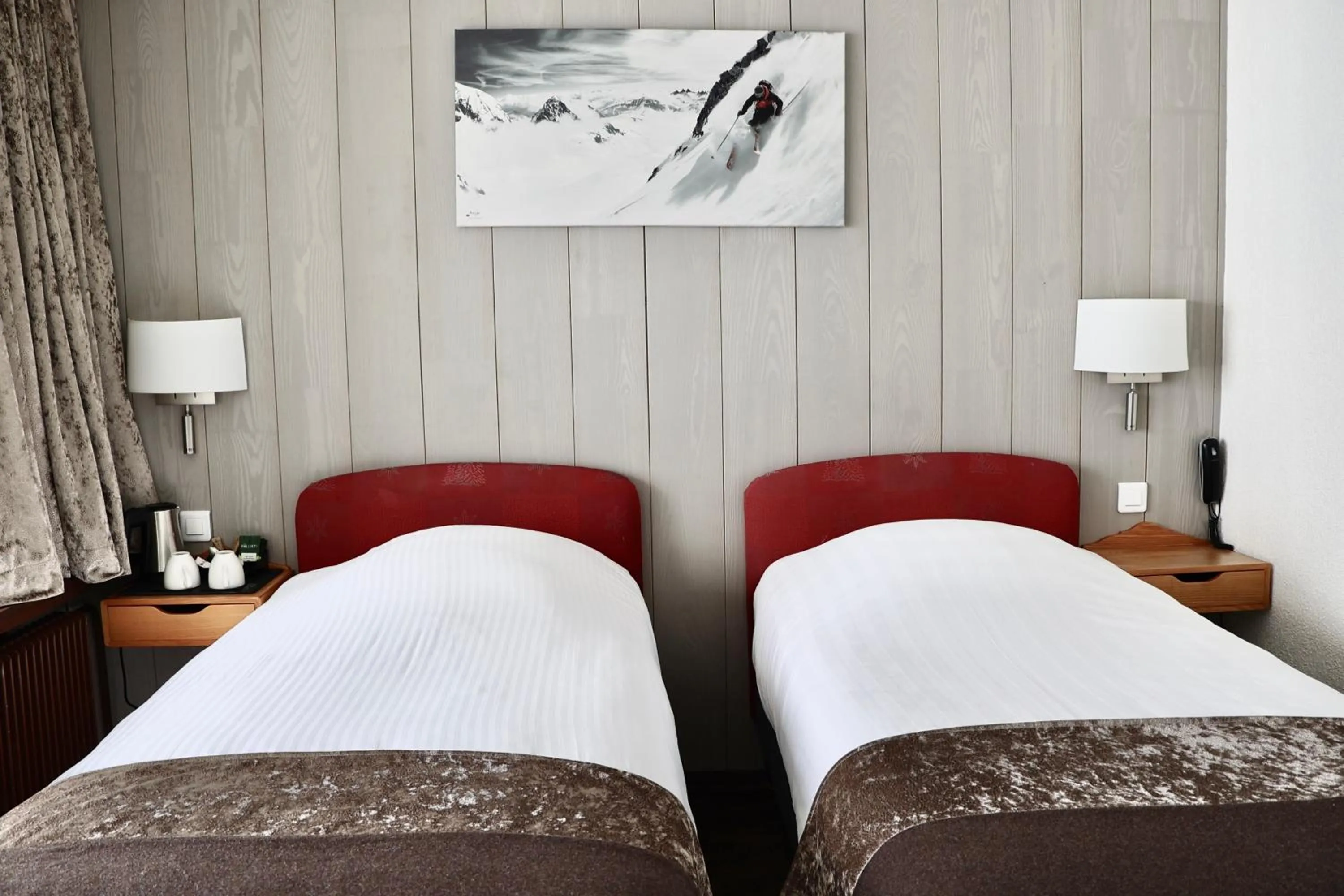 Bed in Hôtel Val Chavière