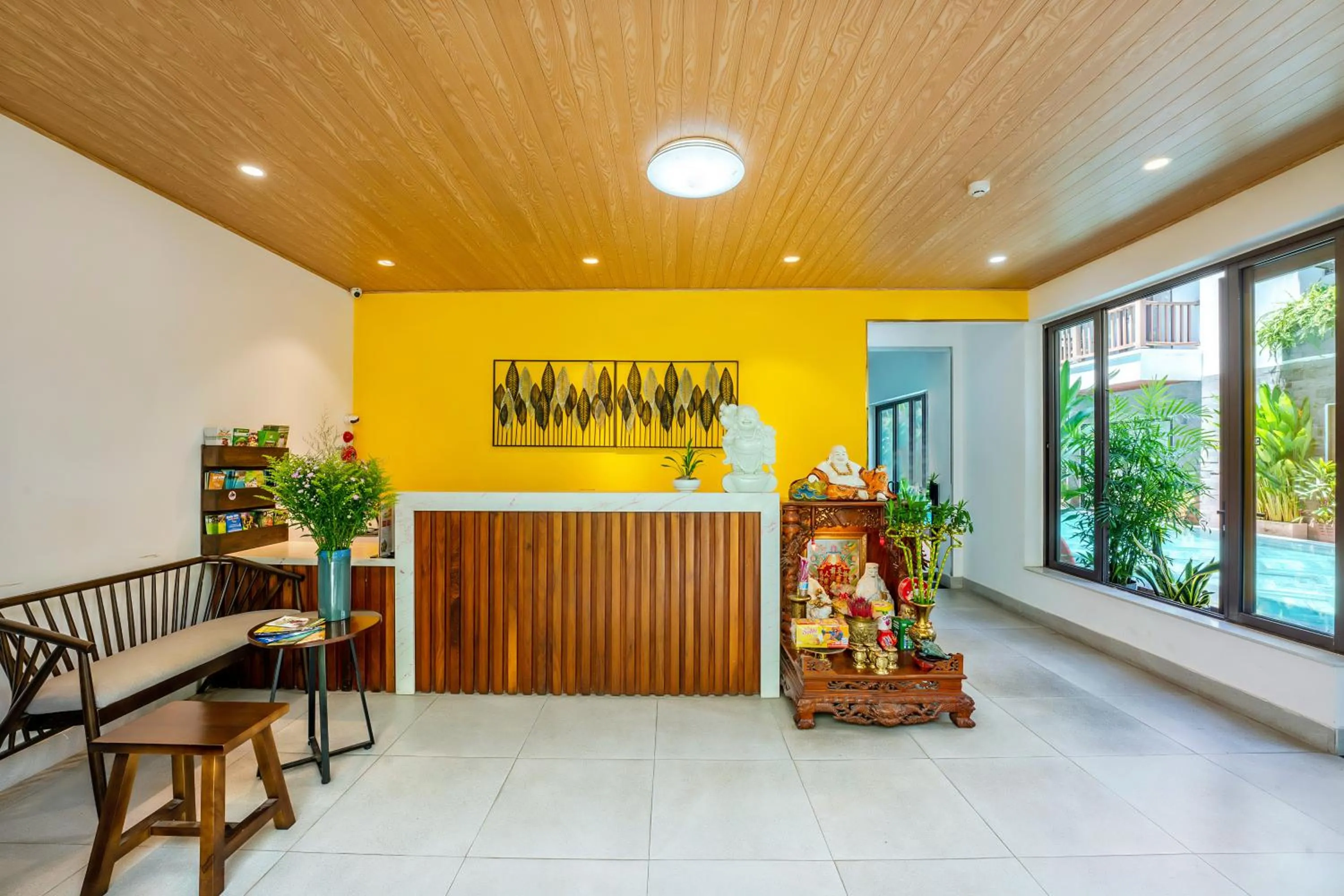 Lobby or reception in December Hoi An Villa