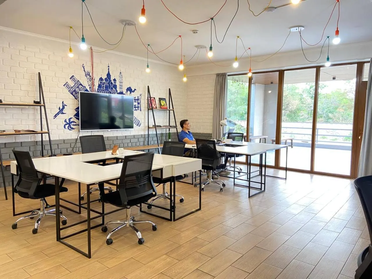 Living room in ololoFreelander Hostel&Coworking