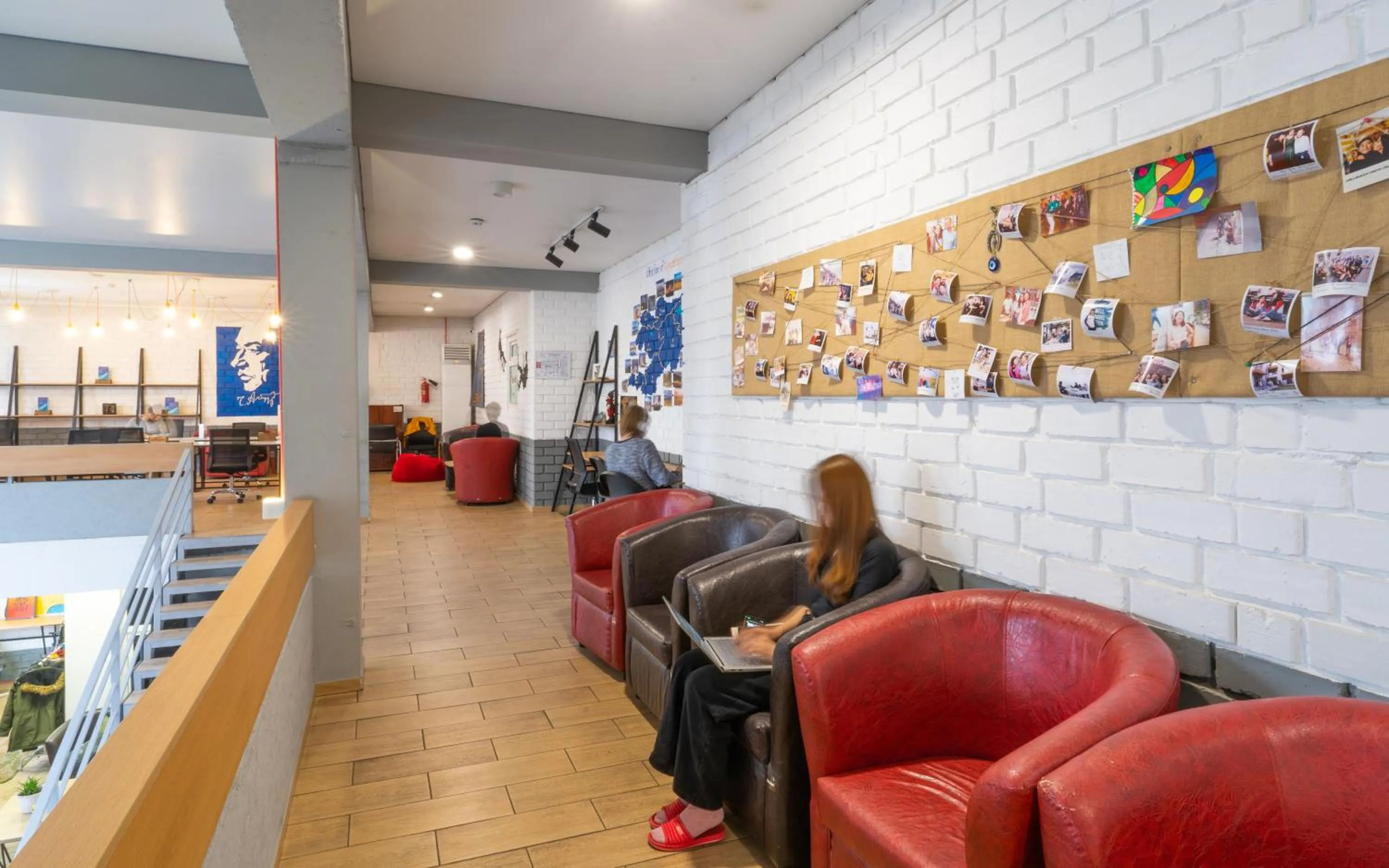 Living room in ololoFreelander Hostel&Coworking