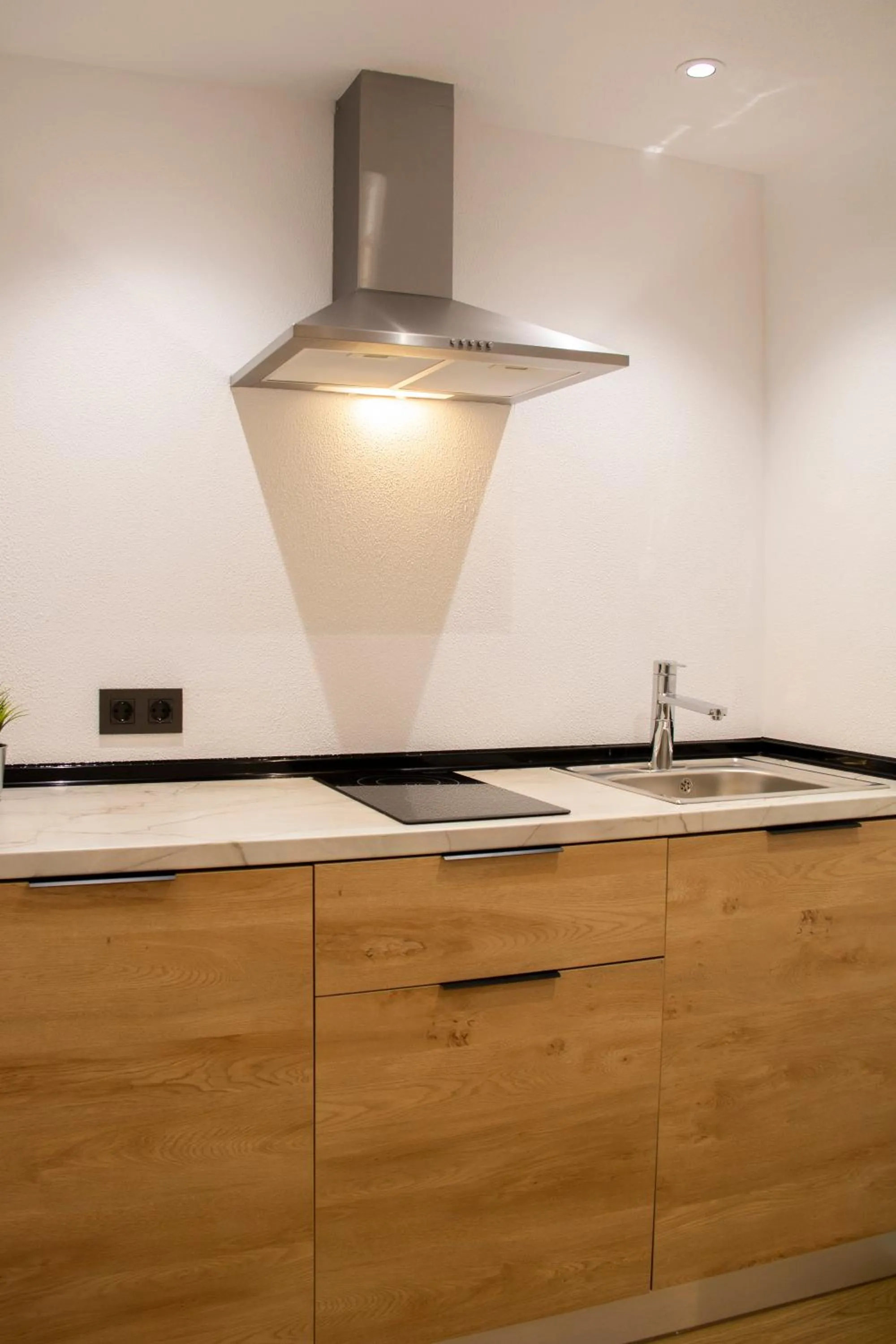 Kitchen or kitchenette in Hotel Alda Orzán